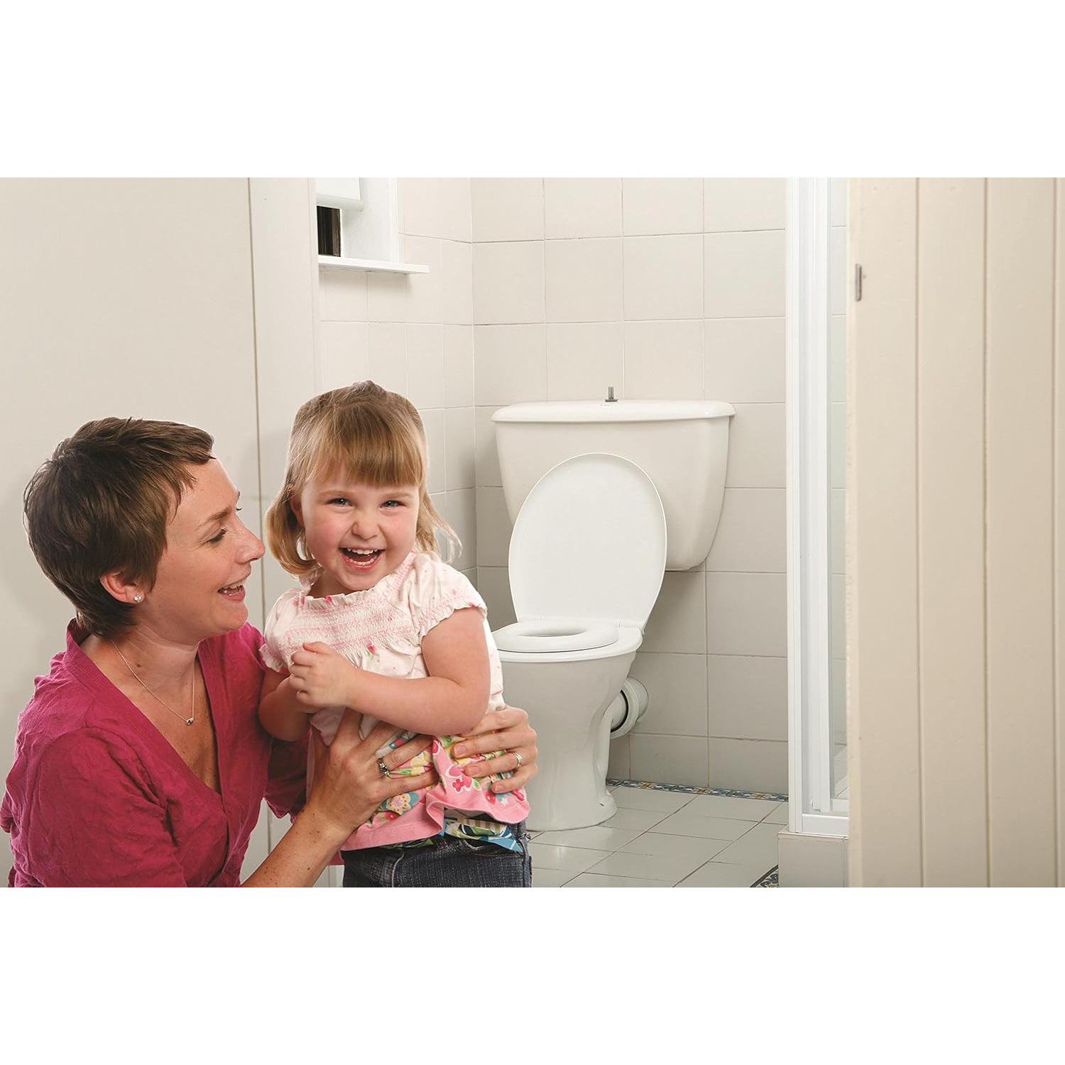 Asiento de Inodoro Acolchado Dreambaby L604 - Blanco - Ovalado