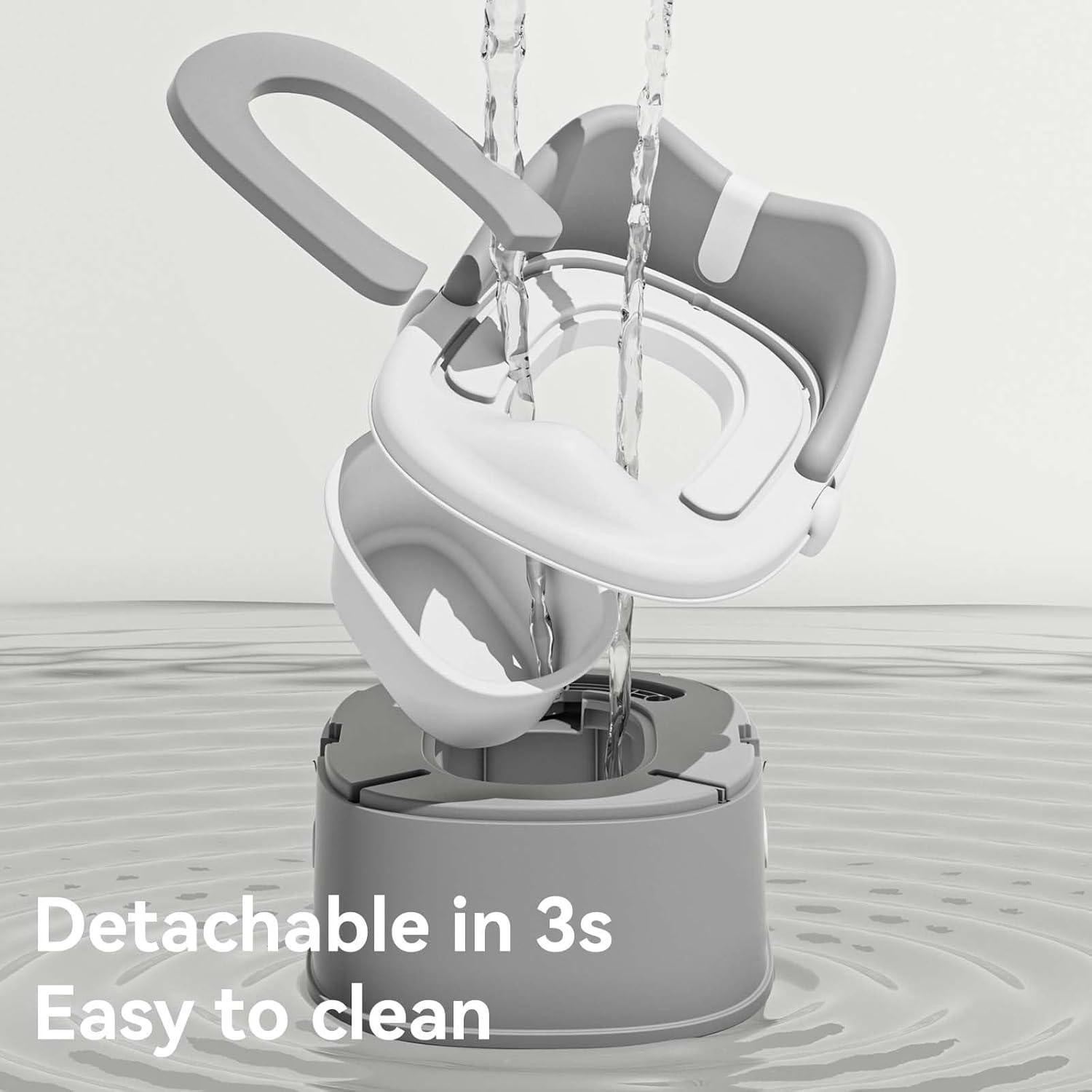 Asiento de Entrenamiento para Baño 3 en 1 RGKQSY Gris