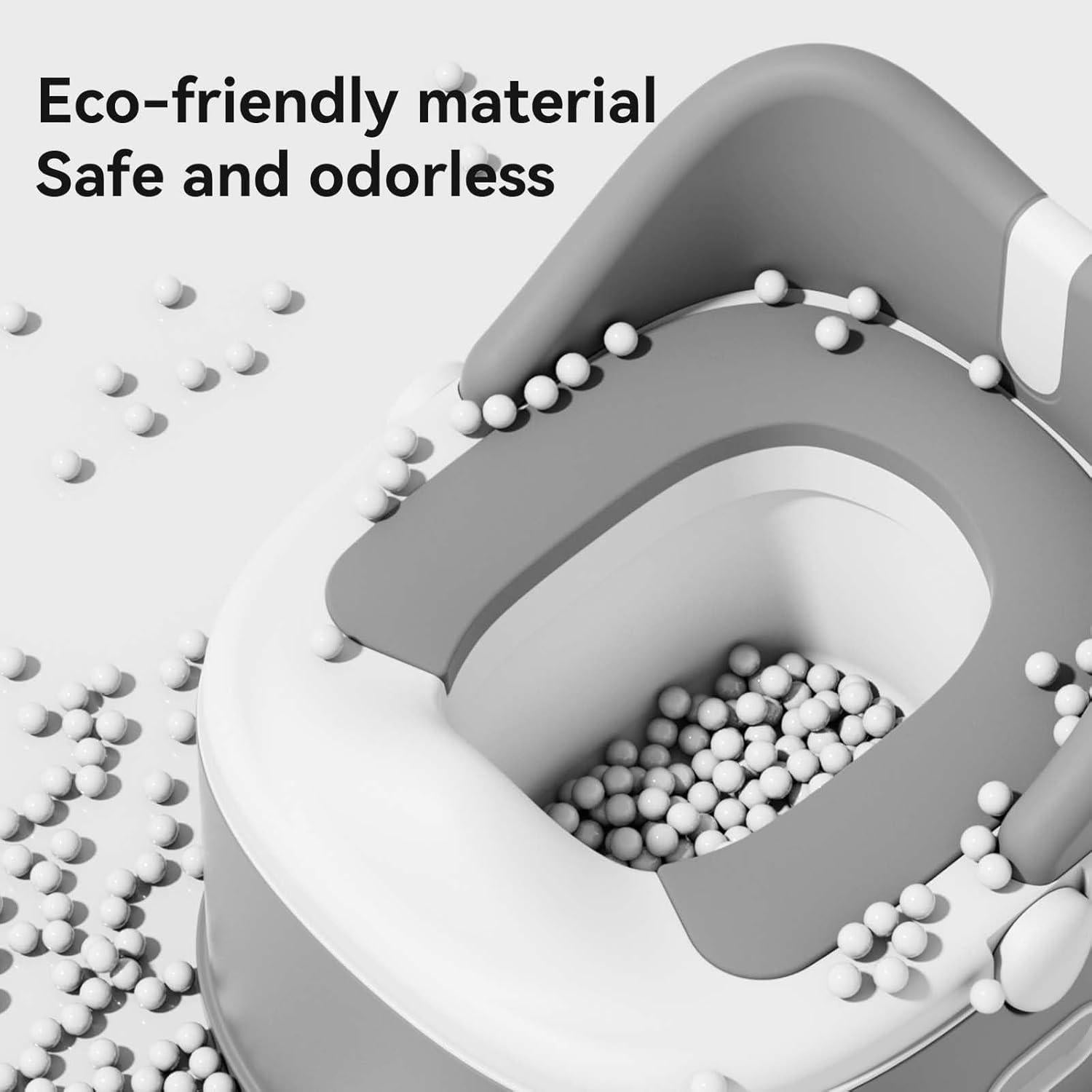 Asiento de Entrenamiento para Baño 3 en 1 RGKQSY Gris