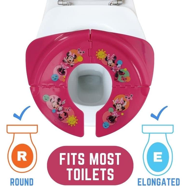 Asiento de Inodoro Plegable Disney Minnie Mouse - Entrenamiento Viaje
