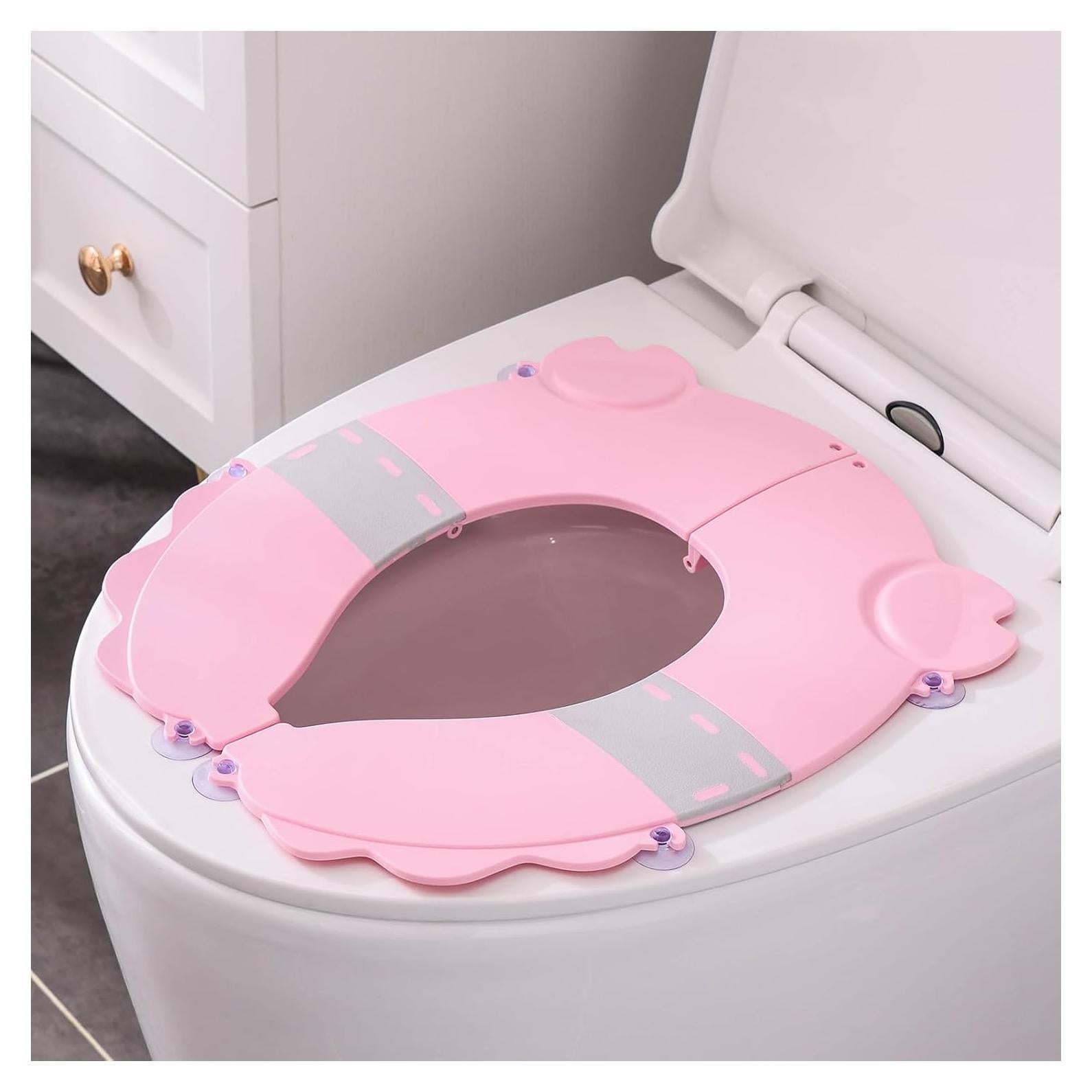 Asiento de Entrenamiento para Baño Plegable HB5416 Rosa