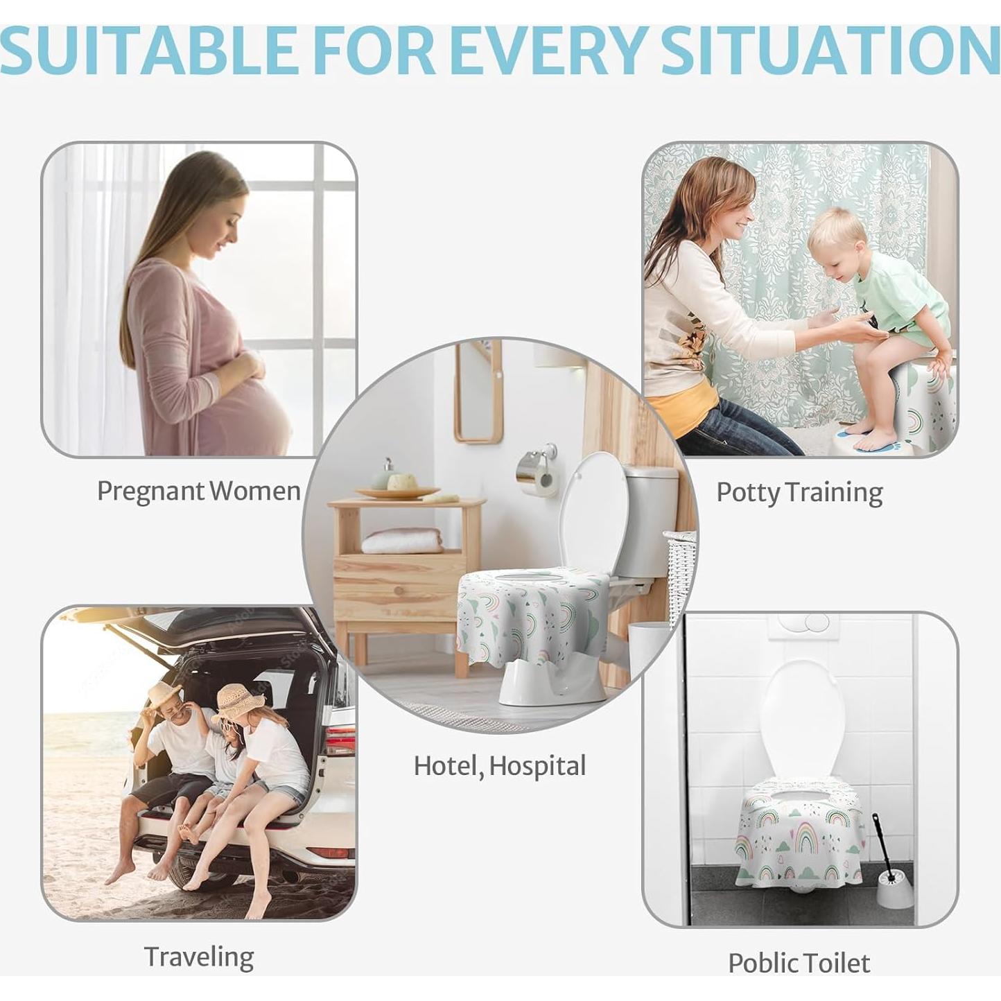 Fundas de Asiento de Inodoro Desechables Diario Placentero 20 Pcs