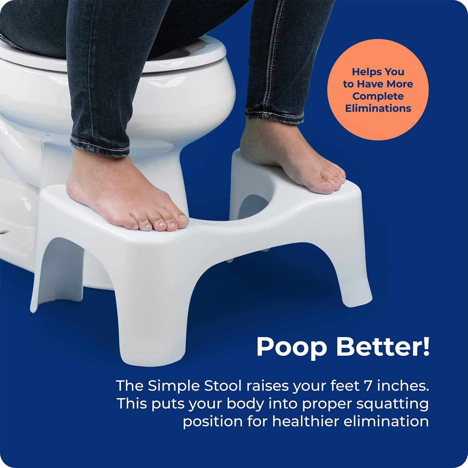 Escalón de Baño Squatty Potty SP-SIMPLE 17.78 cm Blanco