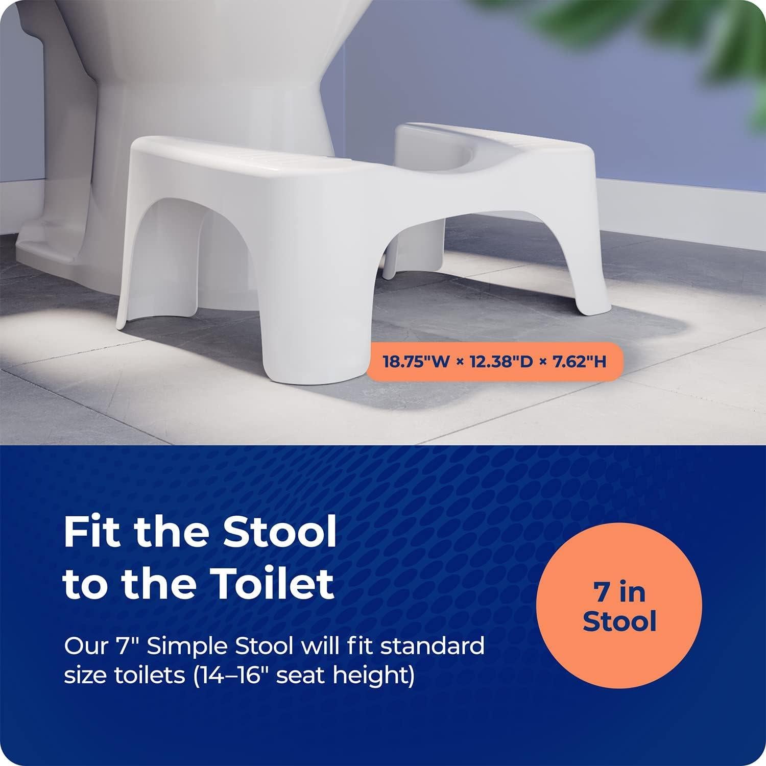 Escalón de Baño Squatty Potty SP-SIMPLE 17.78 cm Blanco