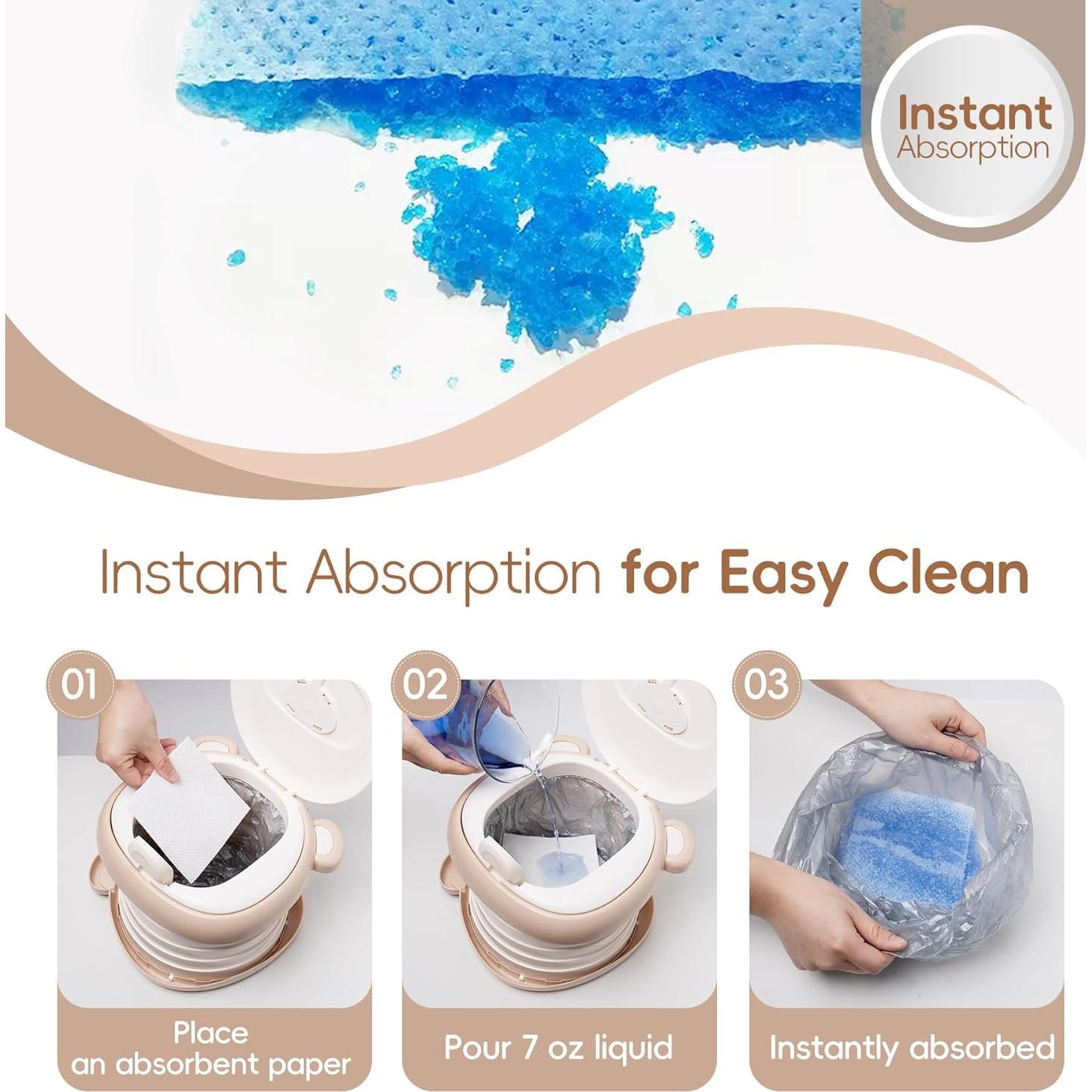 Asiento de Inodoro Plegable para Niños AKIMRABY - Portátil y Ligero