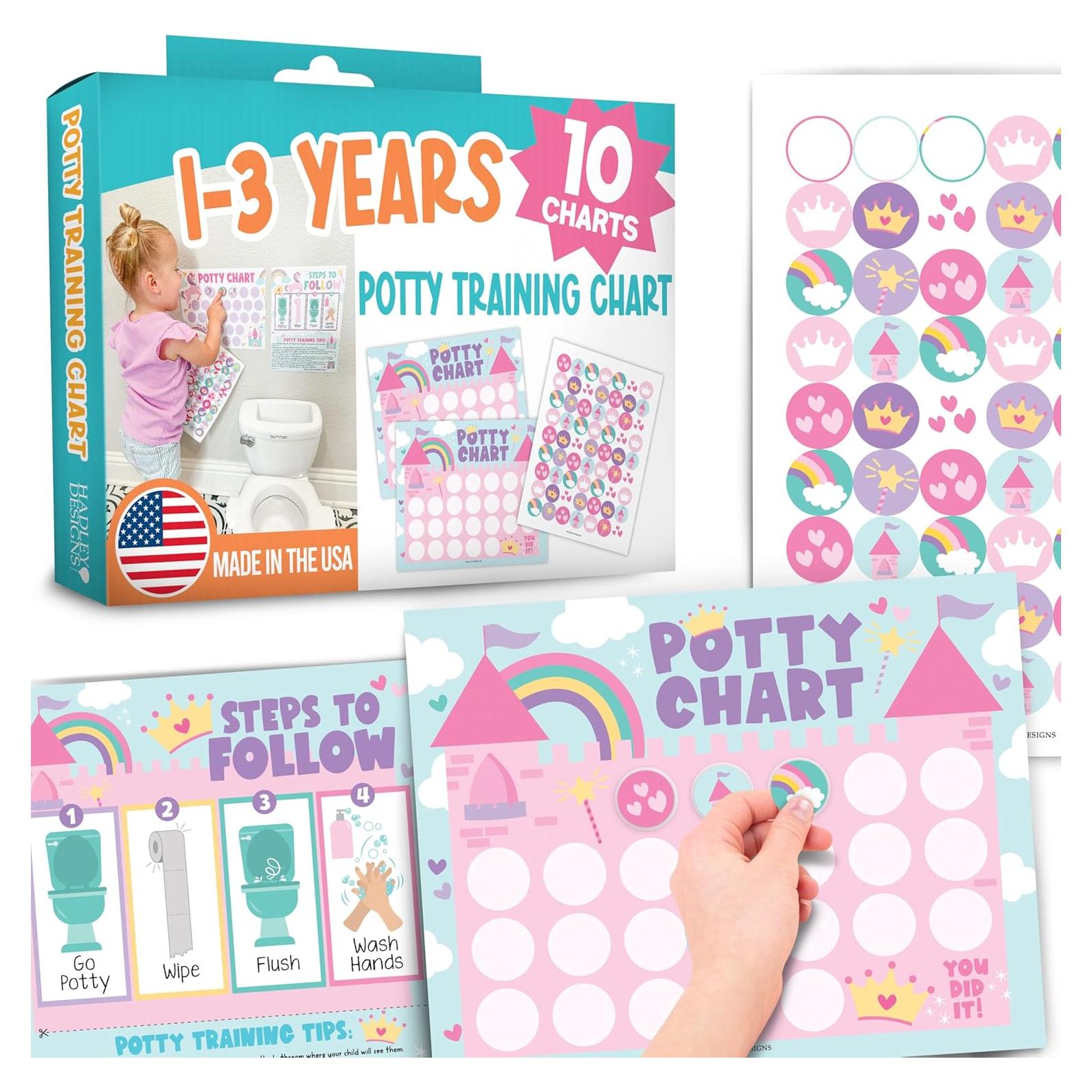 Gráfico de Entrenamiento para Ir al Baño Hadley Designs Niñas