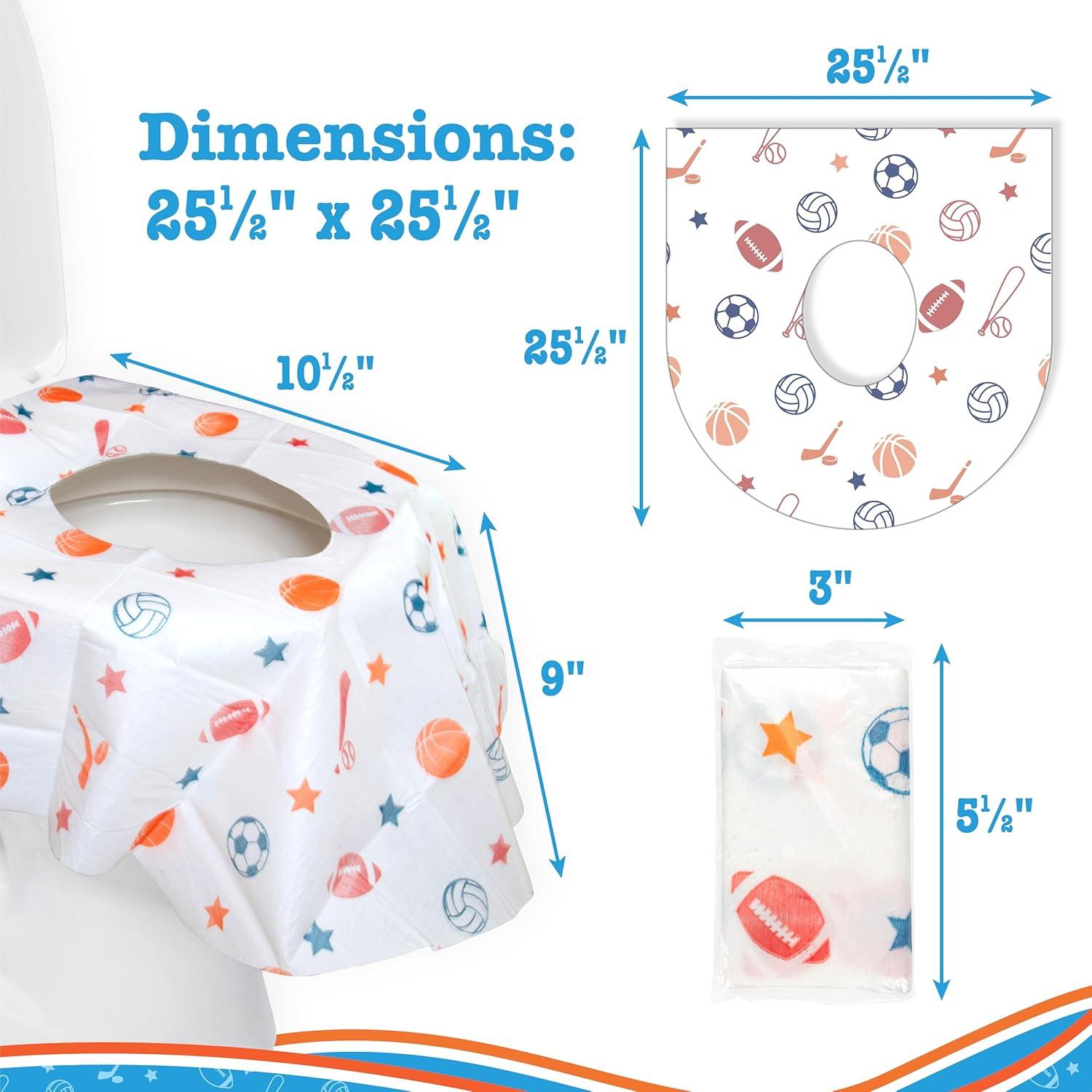 Cubiertas Desechables Inodoro Potty Shields 40 Unidades Extra Grande