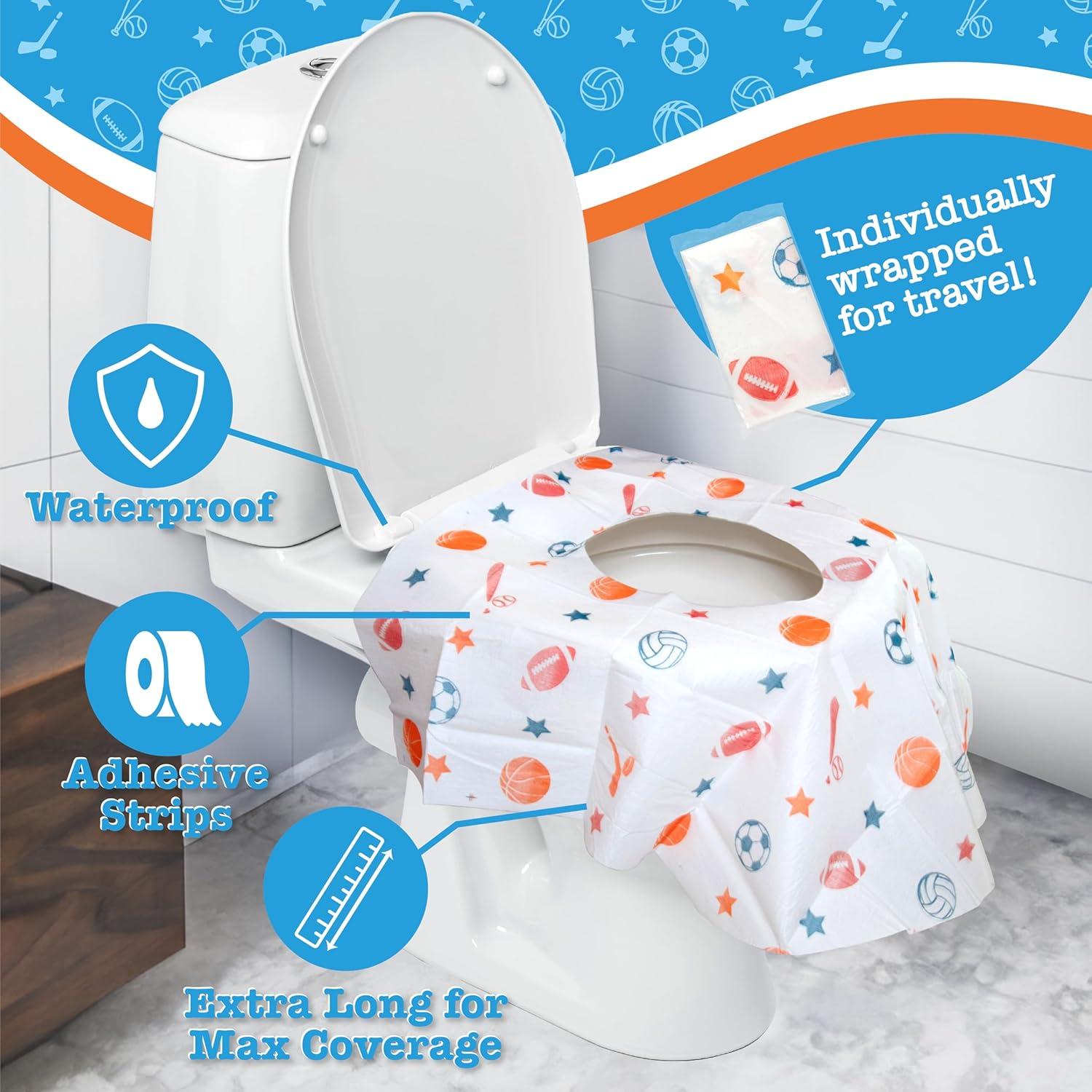 Cubiertas Desechables Inodoro Potty Shields 40 Unidades Extra Grande
