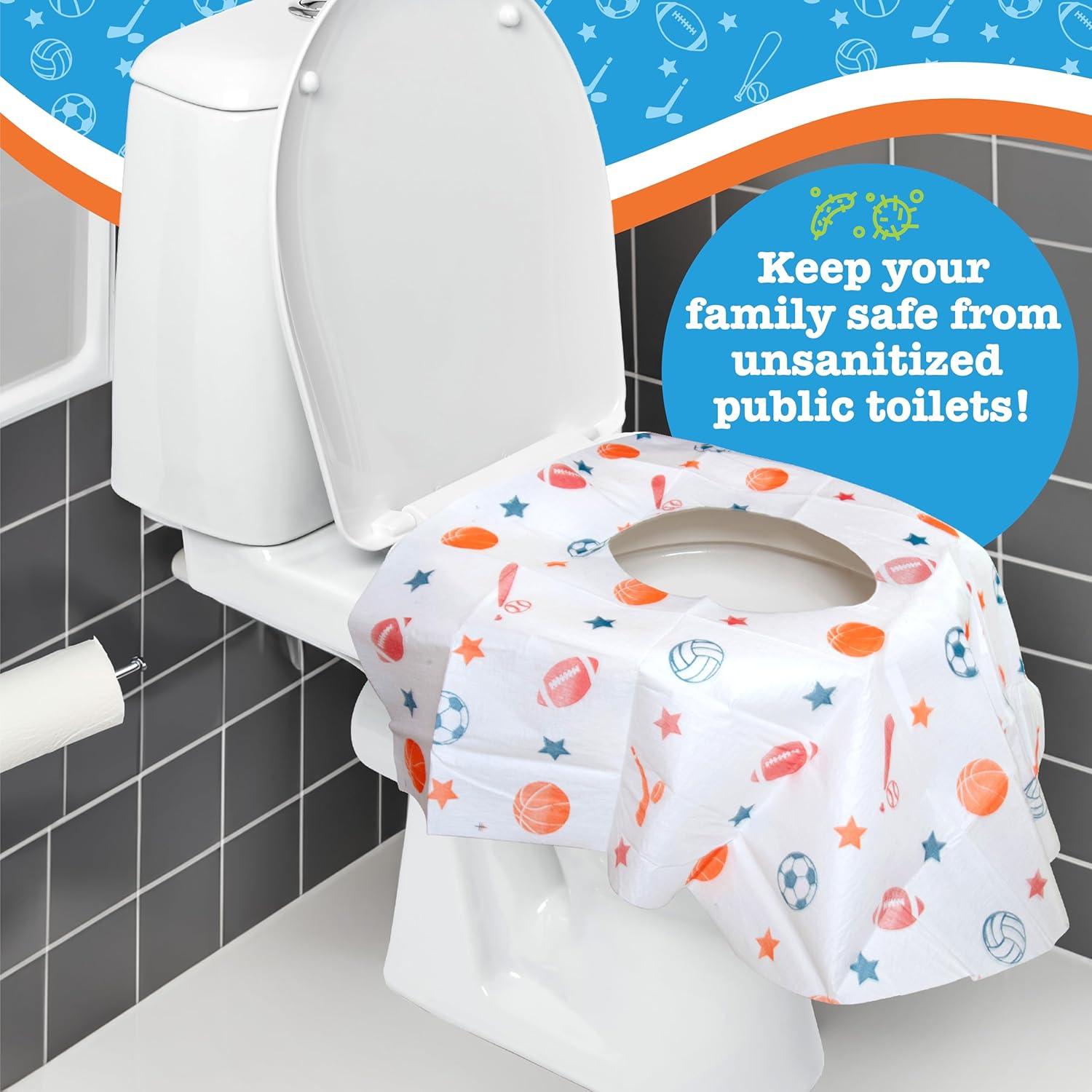 Cubiertas Desechables Inodoro Potty Shields 40 Unidades Extra Grande