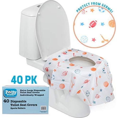 Cubiertas Desechables Inodoro Potty Shields 40 Unidades Extra Grande