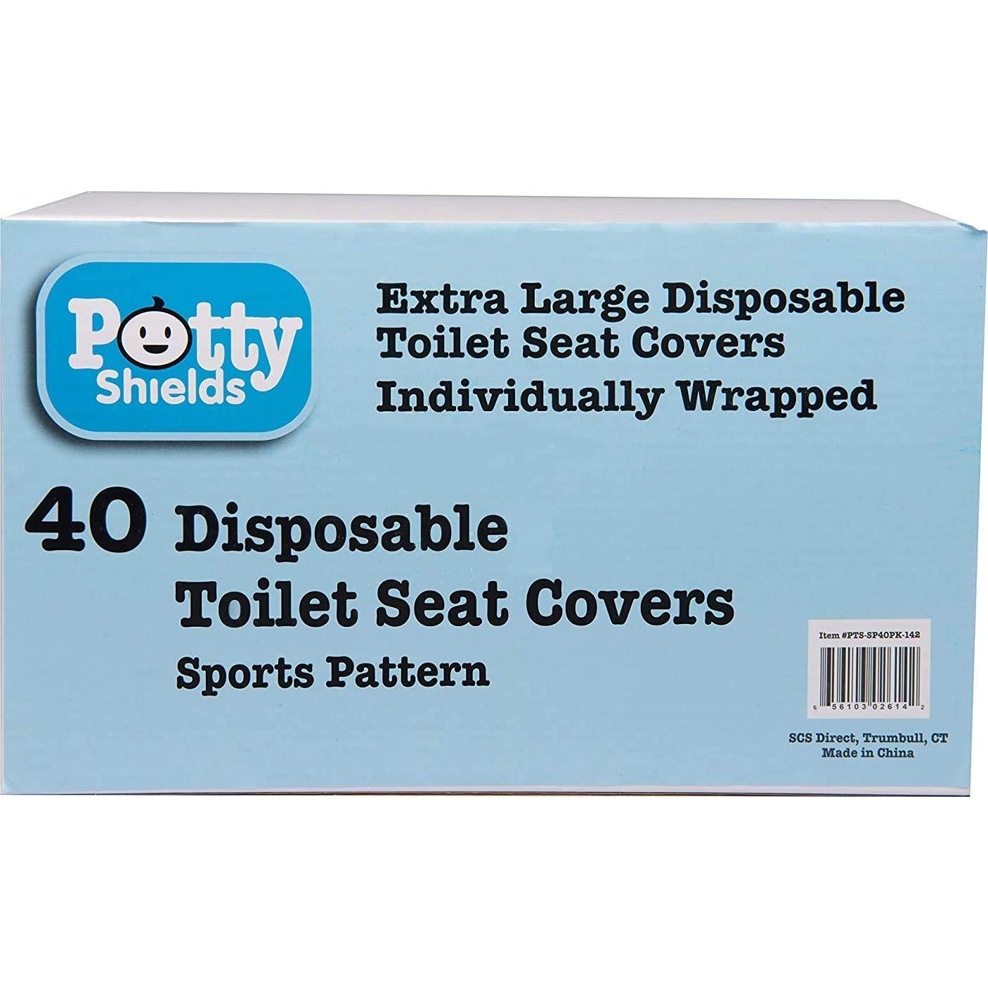 Cubiertas Desechables Inodoro Potty Shields 40 Unidades Extra Grande