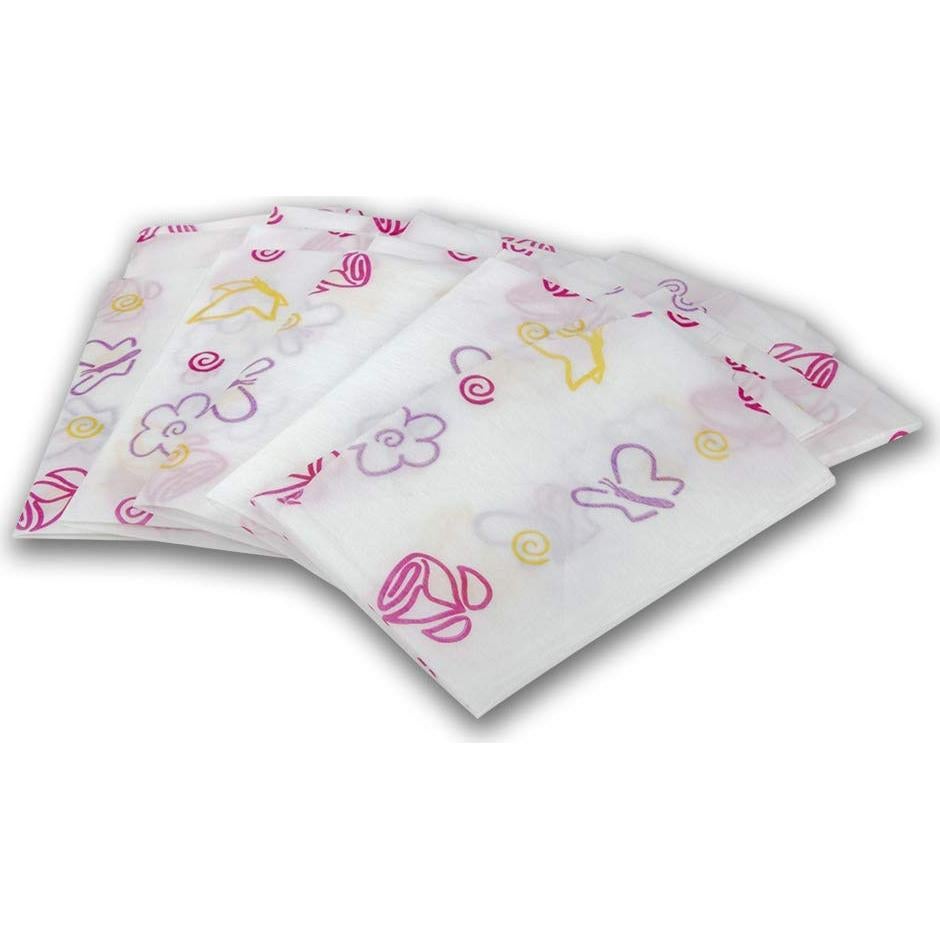 Cubiertas de Inodoro Desechables XL Floral - Paquete de 40