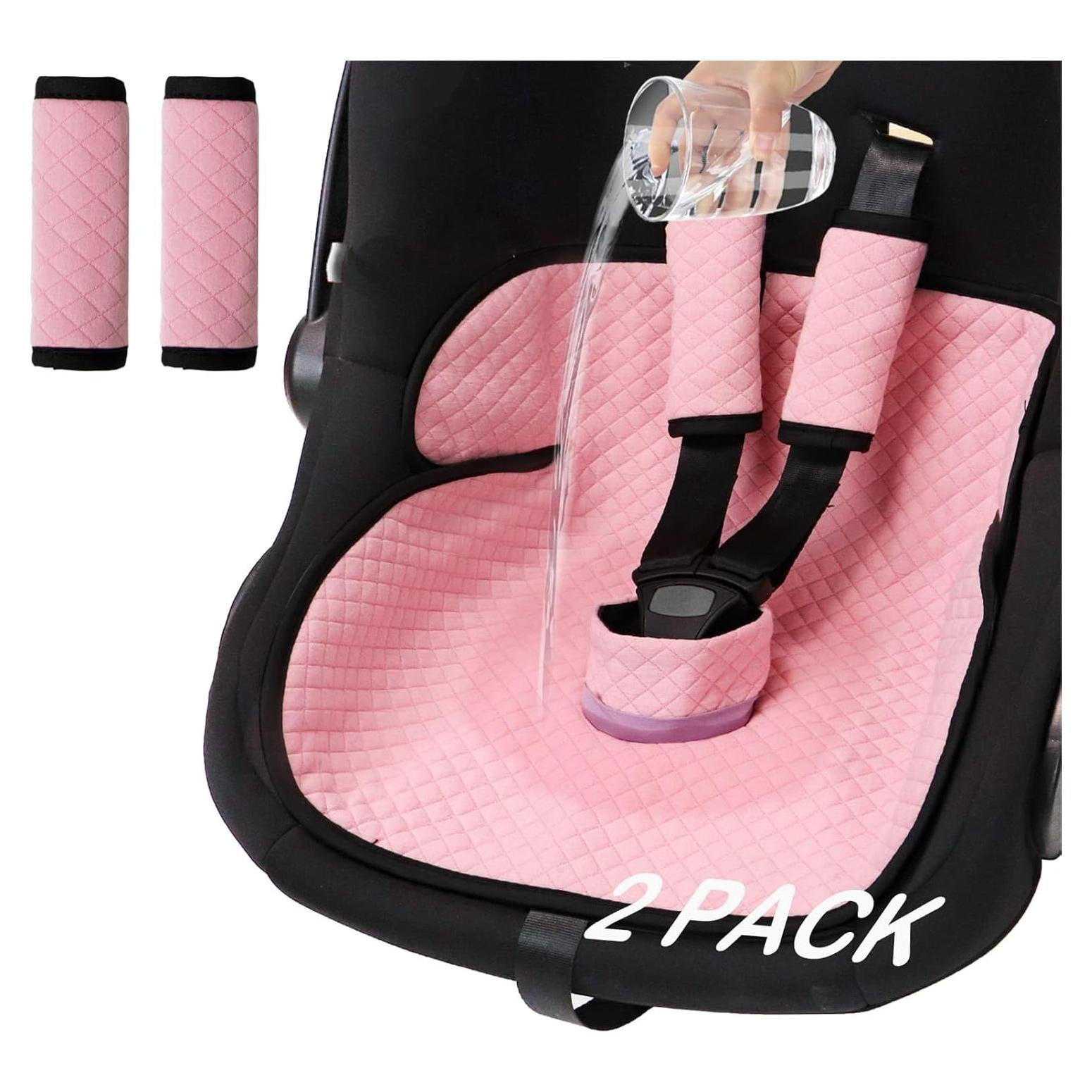 Protector de Asiento de Coche TinlyFinly Rosa 2 Paquetes Impermeable
