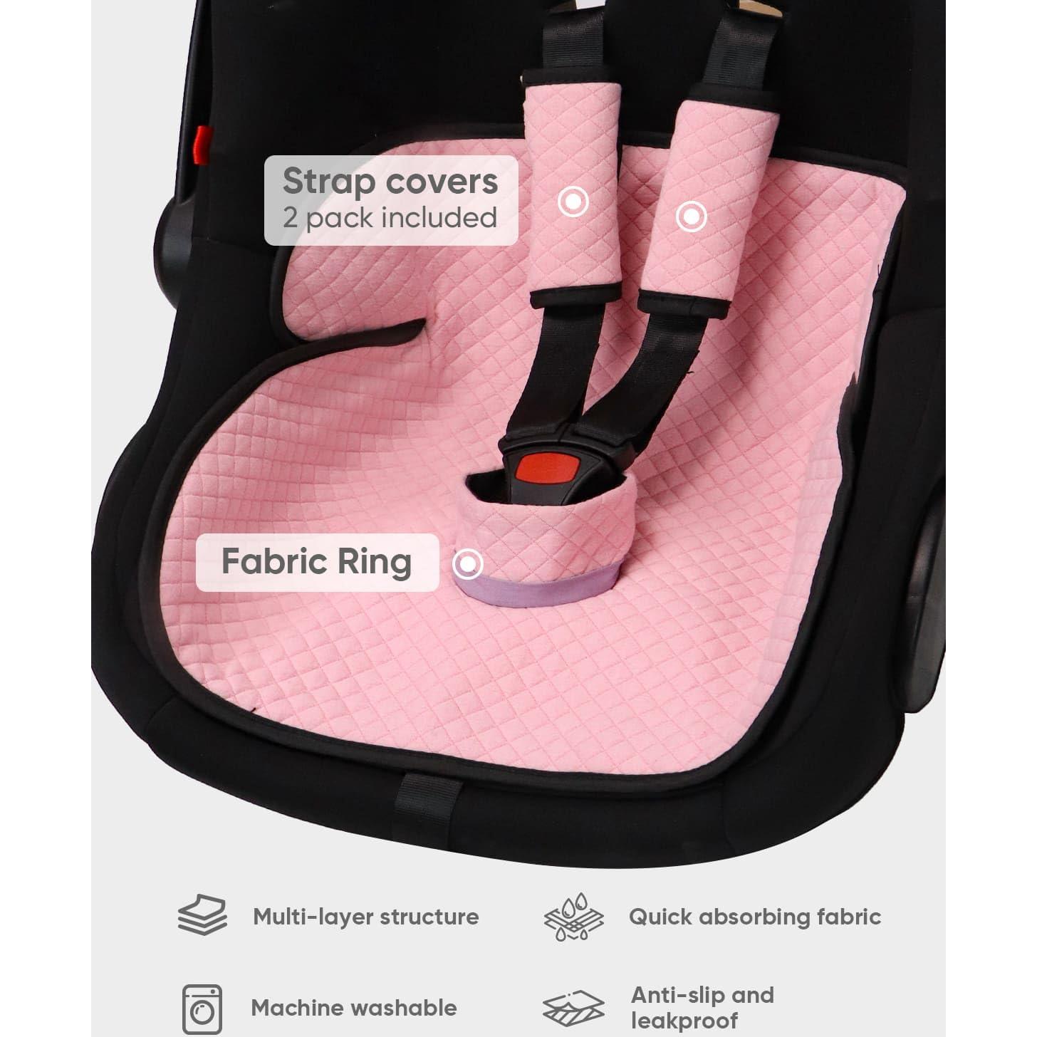 Protector de Asiento de Coche TinlyFinly Rosa 2 Paquetes Impermeable