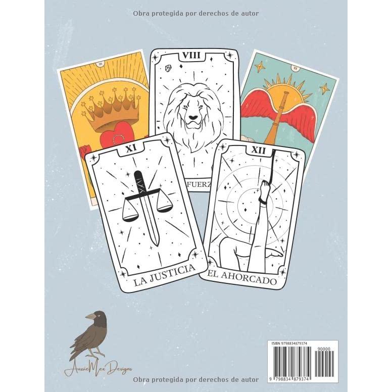 Tarot libro de Colorear: Relájate Coloreando las Cartas del Tarot y los Signos Zodiacales (Spanish Edition)