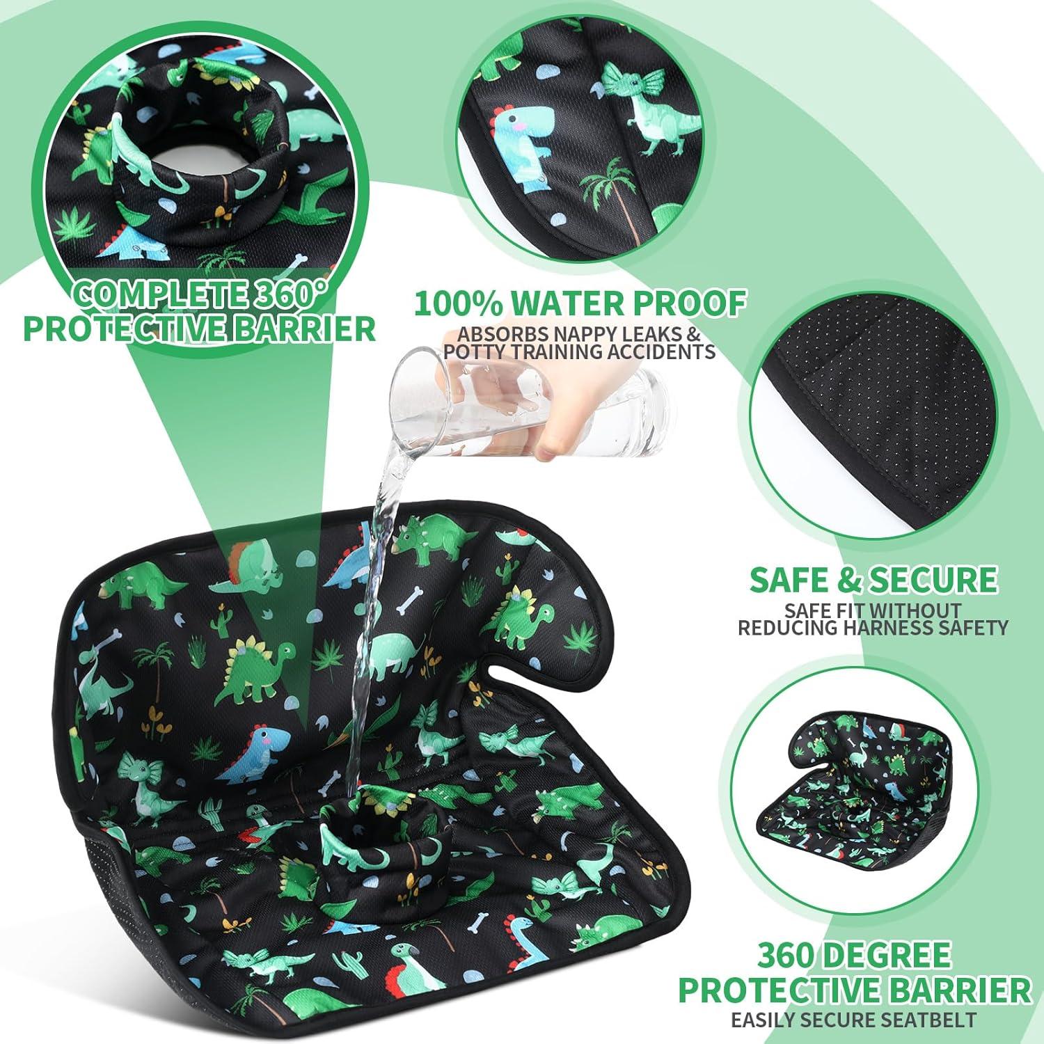 Protector de Asiento de Coche Dinosaurio Pack 2 Unidades Impermeable