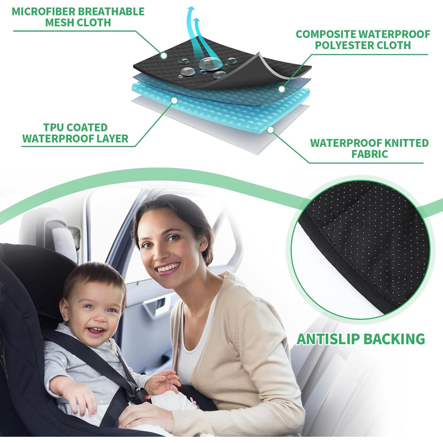 Protector de Asiento de Coche Dinosaurio Pack 2 Unidades Impermeable