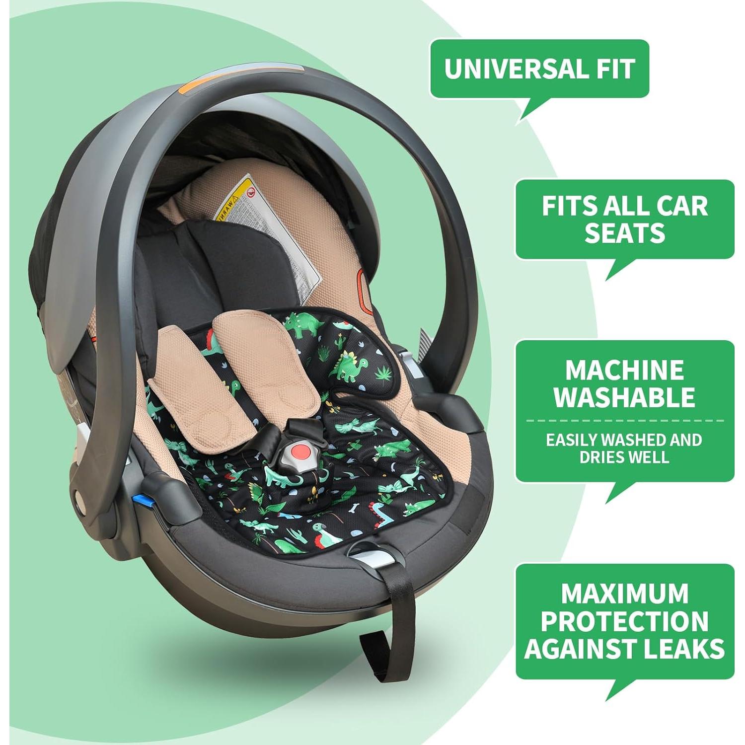 Protector de Asiento de Coche Dinosaurio Pack 2 Unidades Impermeable