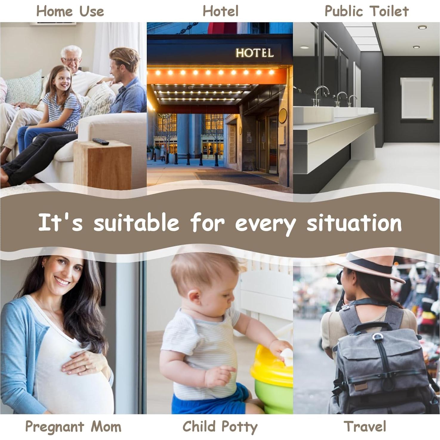 Cubiertas de Asiento de Inodoro Desechables ZHOMA 60 Pzas XL