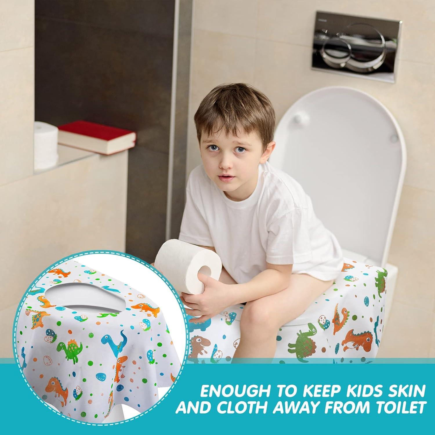 50 Cubiertas de Asiento de Inodoro Desechables Reginary Dinosaurio