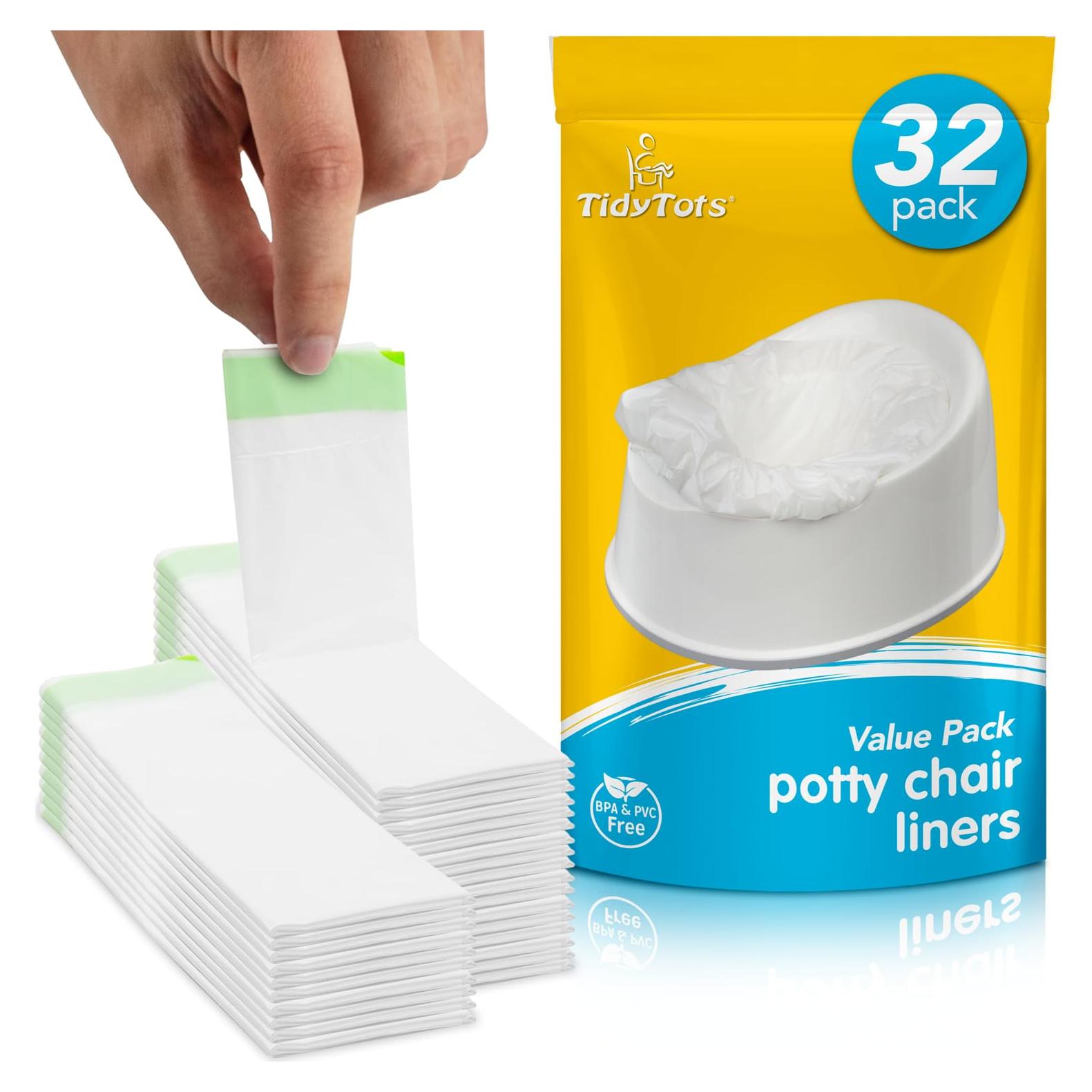 Forros desechables para inodoro TidyTots - 32 unidades