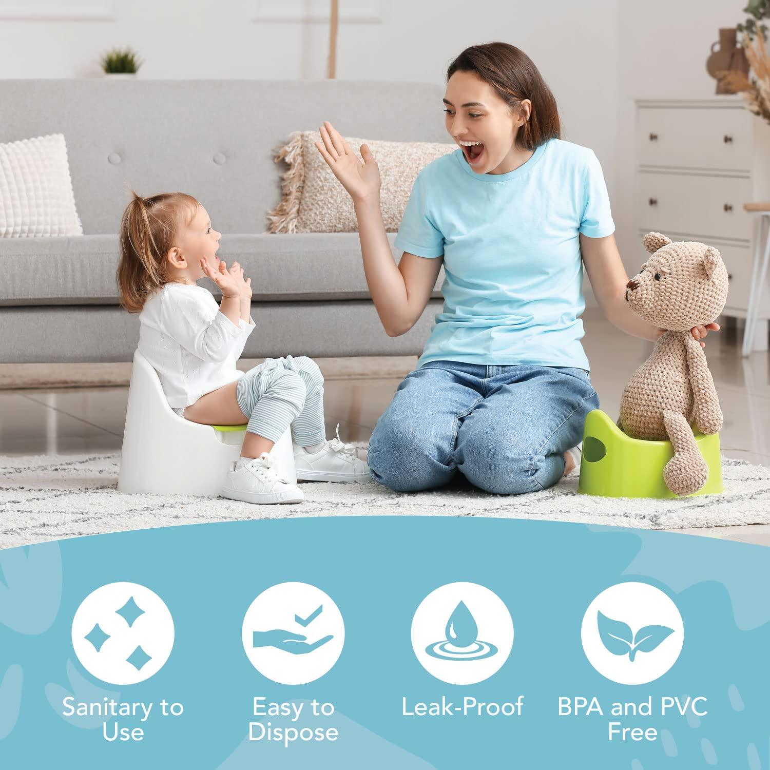 Forros desechables para inodoro TidyTots - 32 unidades