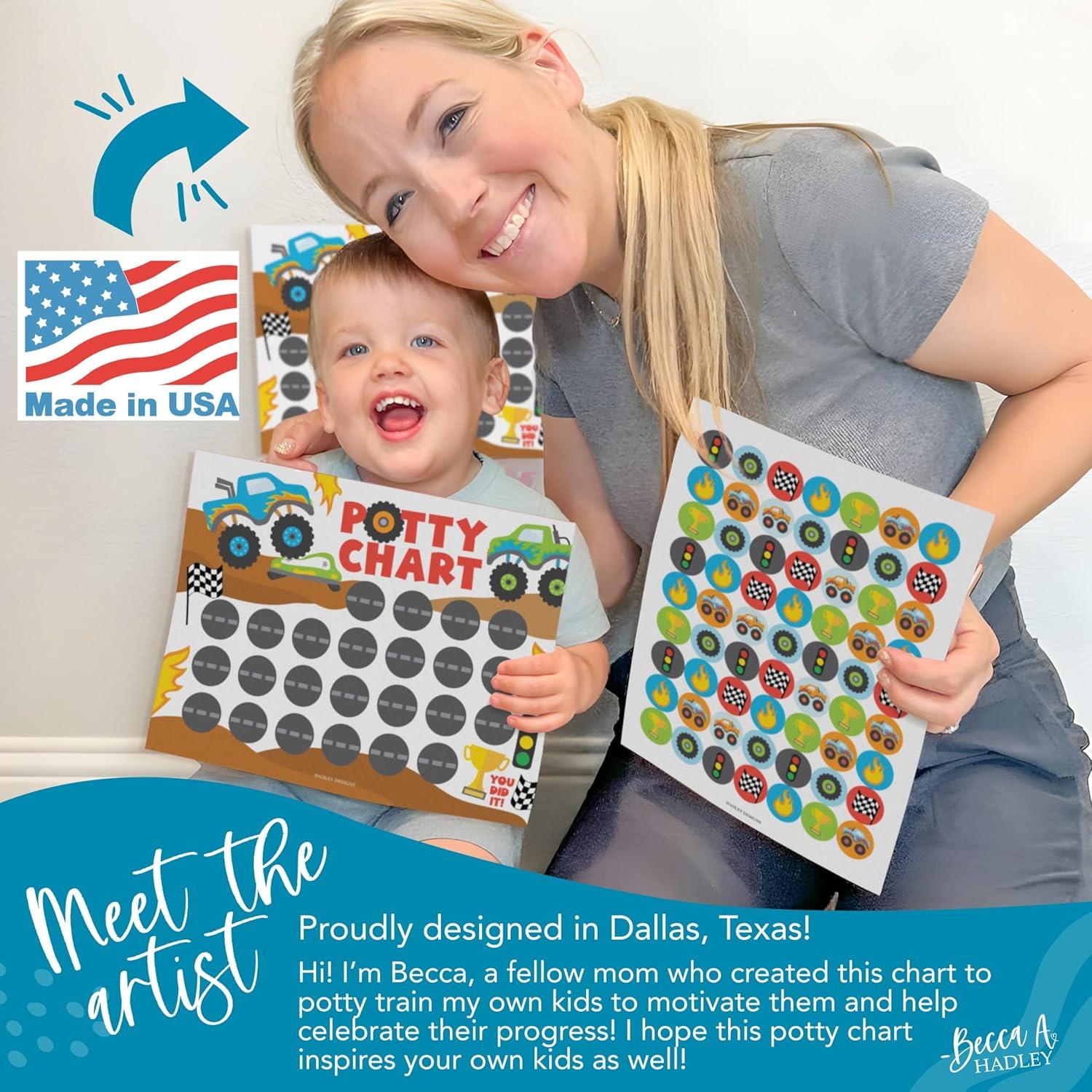 Gráfico de Entrenamiento para Ir al Baño Hadley Designs 10 Pegatinas