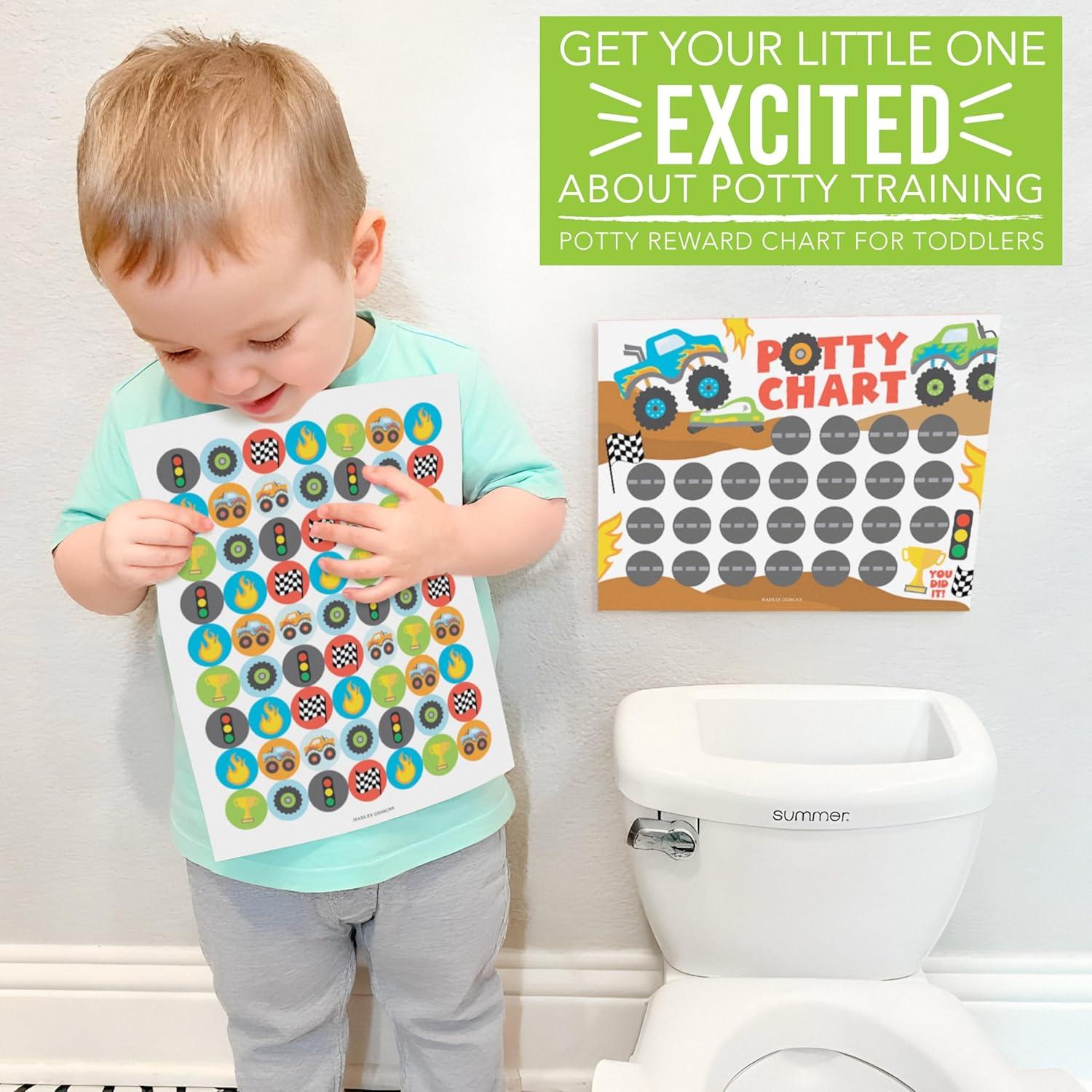 Gráfico de Entrenamiento para Ir al Baño Hadley Designs 10 Pegatinas