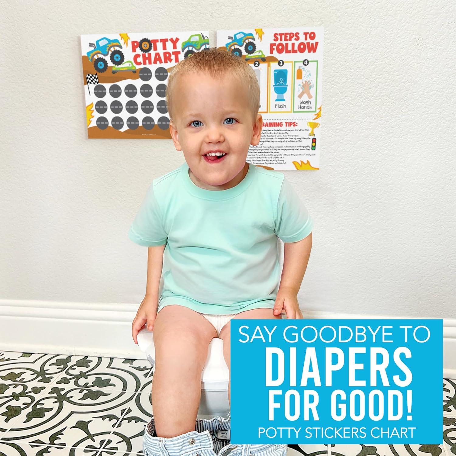 Gráfico de Entrenamiento para Ir al Baño Hadley Designs 10 Pegatinas