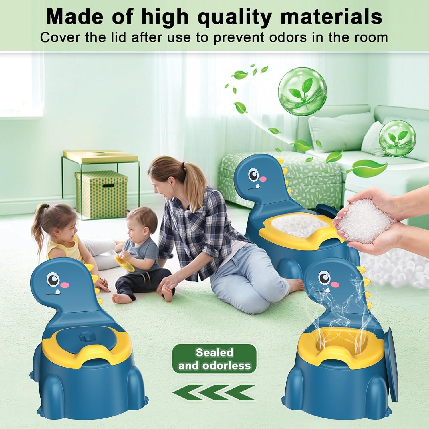 Asiento de Entrenamiento para Baño Jabaka Circle Dinosaurio Azul