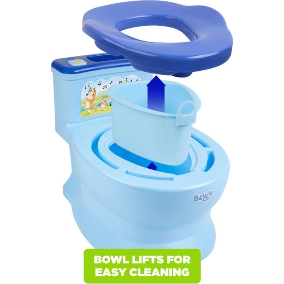 Entrenador de Inodoro de Piso Ginsey Bluey con Sonido