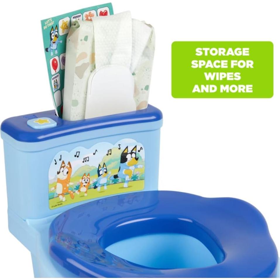 Entrenador de Inodoro de Piso Ginsey Bluey con Sonido