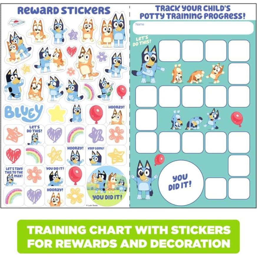 Entrenador de Inodoro de Piso Ginsey Bluey con Sonido