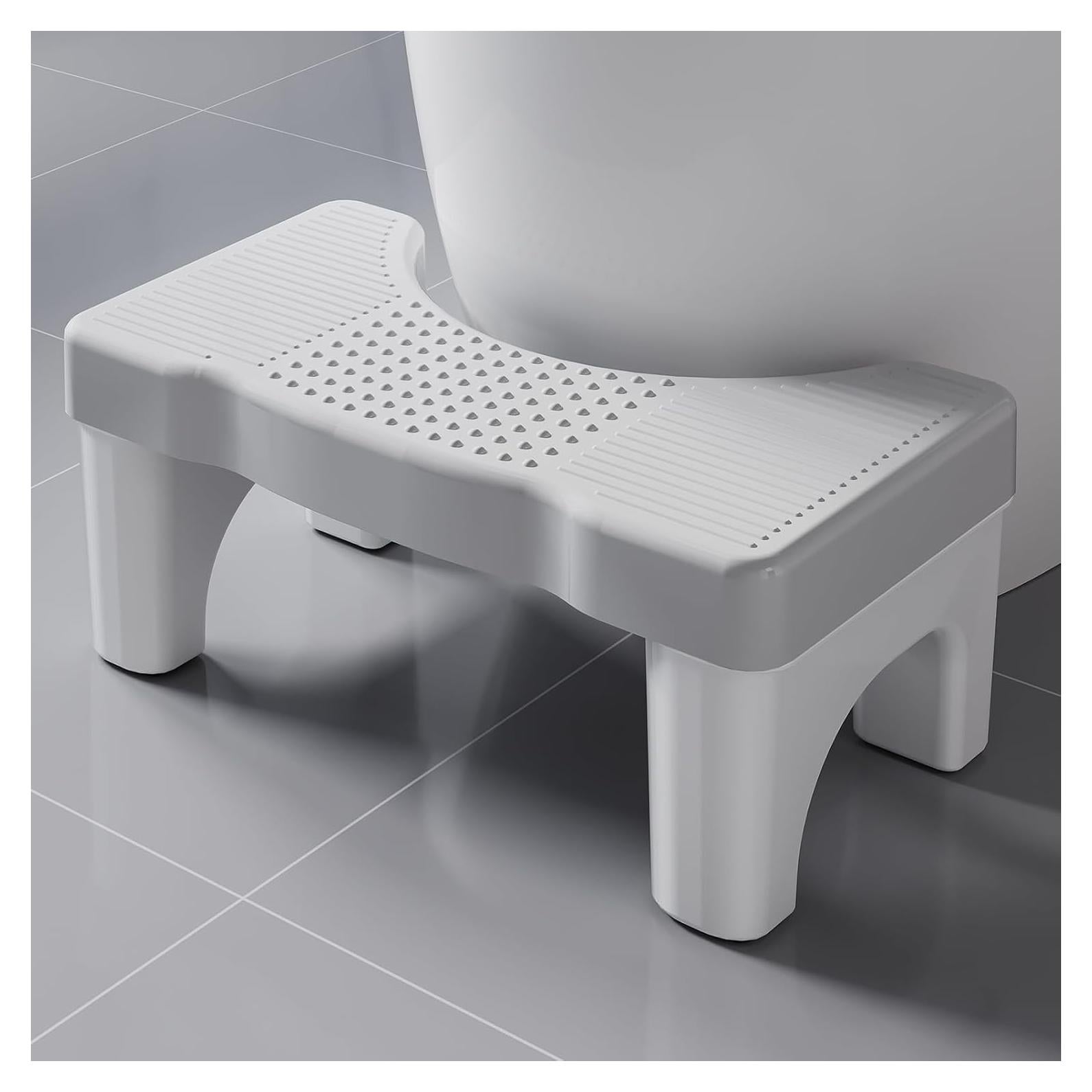 Taburete de Baño Kzeirm Antideslizante 17cm Gris