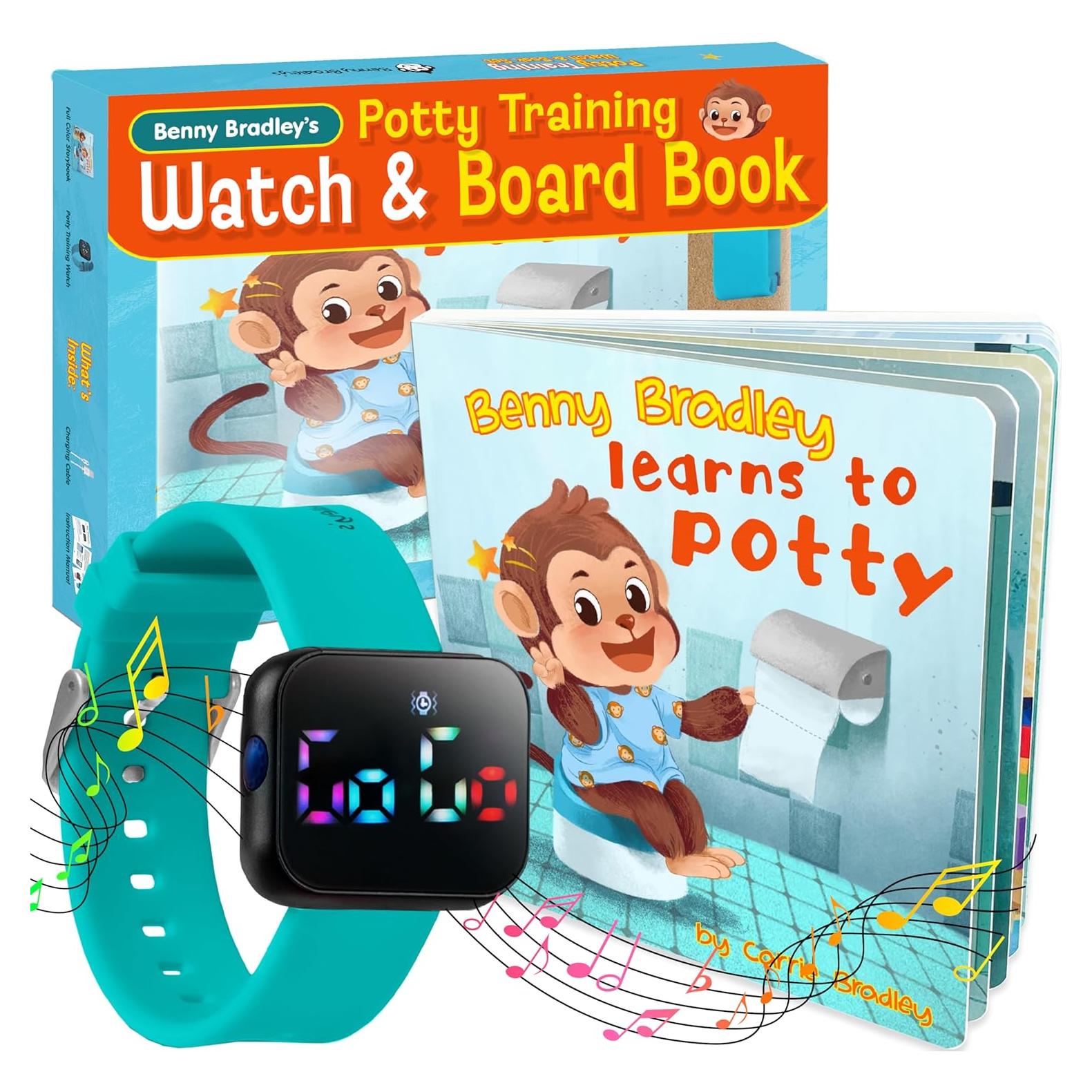 Reloj de Entrenamiento para el Baño V2 - Turquesa con Libro