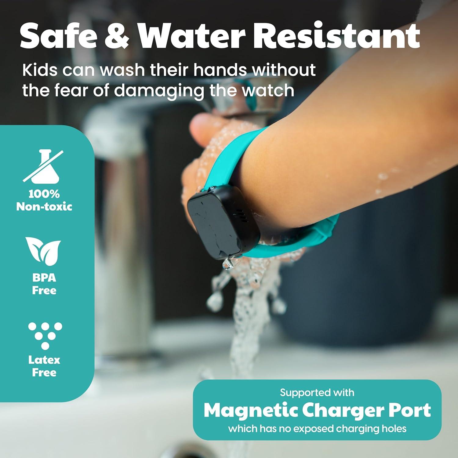 Reloj de Entrenamiento para el Baño V2 - Turquesa con Libro