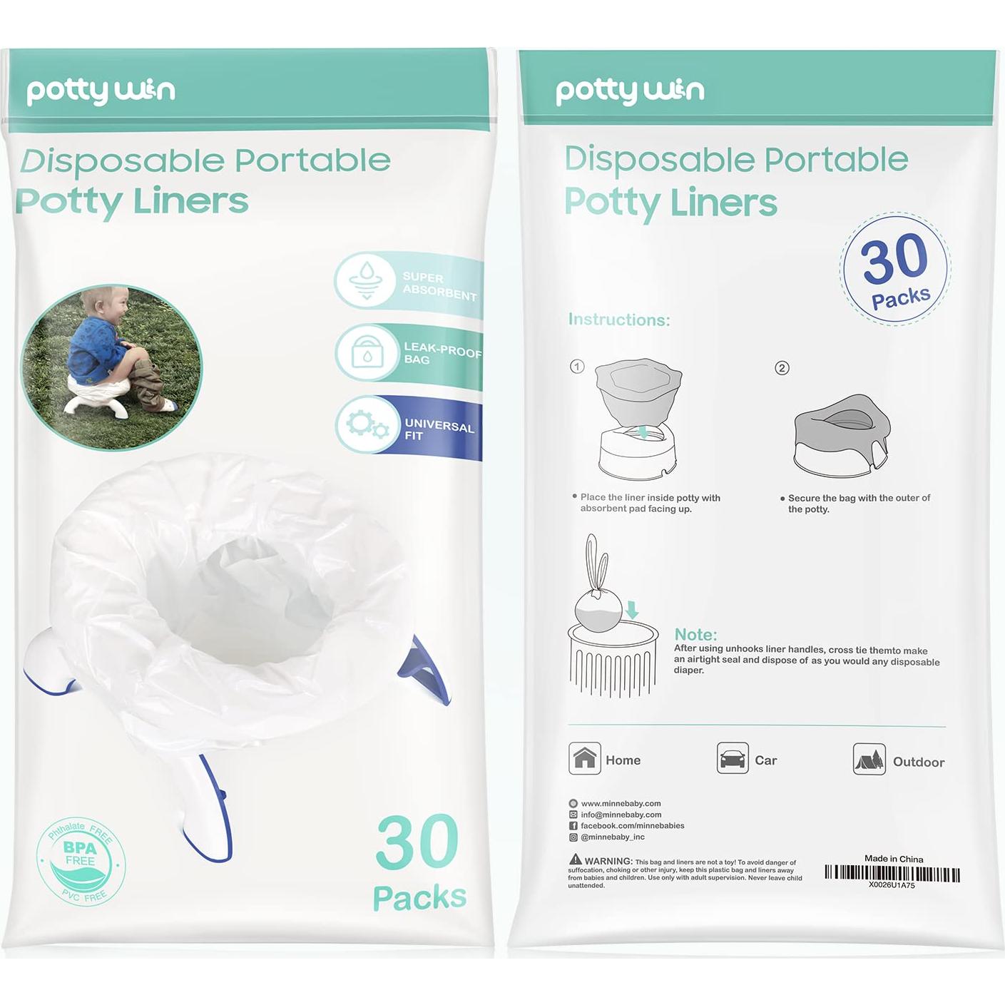 30 Forros Desechables para Orinal OXO Tot 2-en-1 Go Potty