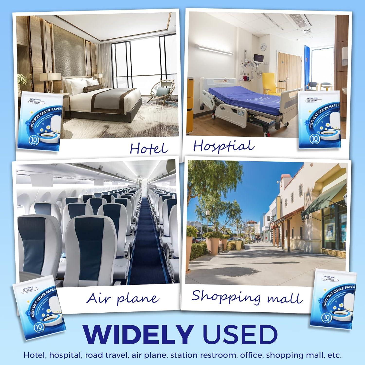 Cubiertas de Asiento de Inodoro Desechables YGDZ XL 110 Piezas