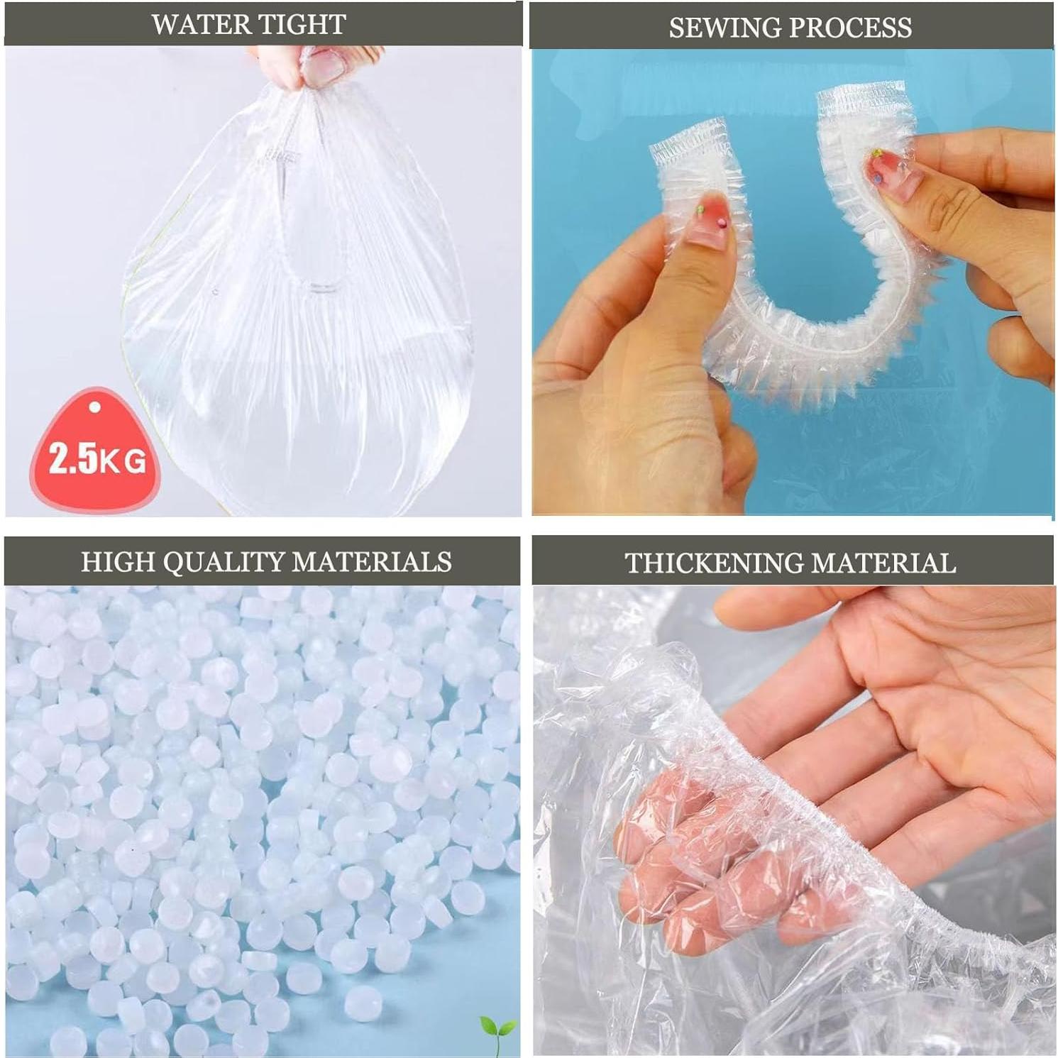 Forros Desechables para Silla de Baño 200 Piezas Transparente