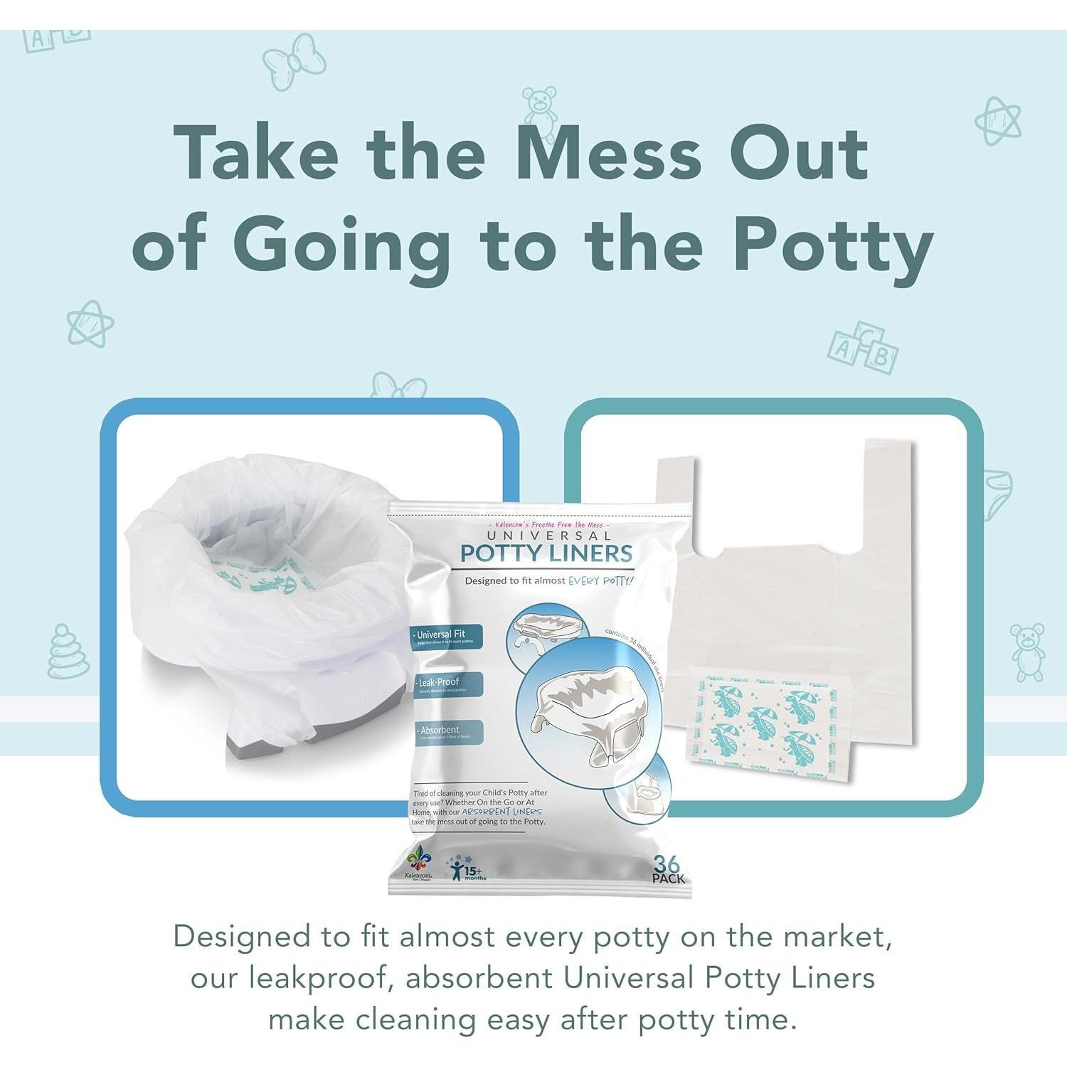 Forros de Inodoro Universales Kalencom - 90 Unidades Absorbentes