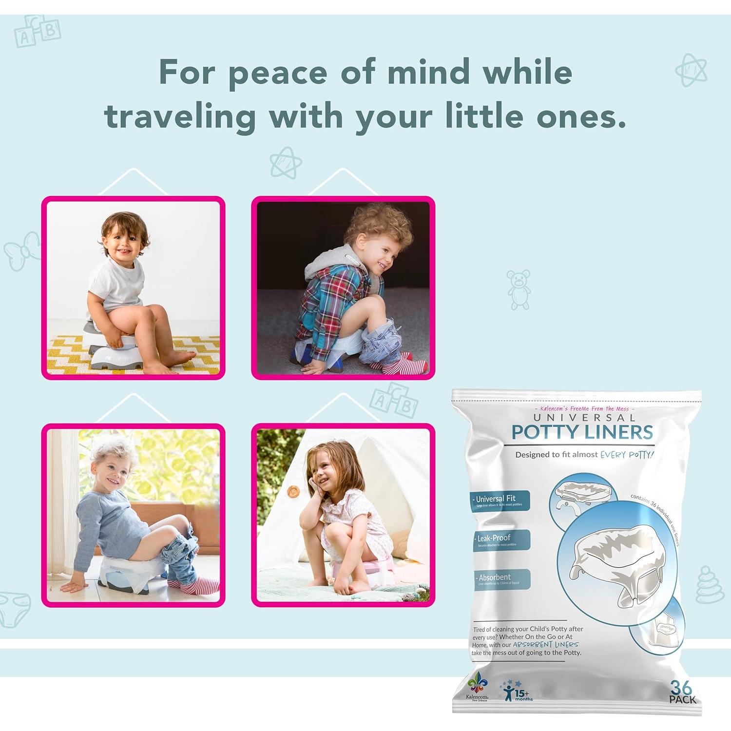 Forros de Inodoro Universales Kalencom - 90 Unidades Absorbentes