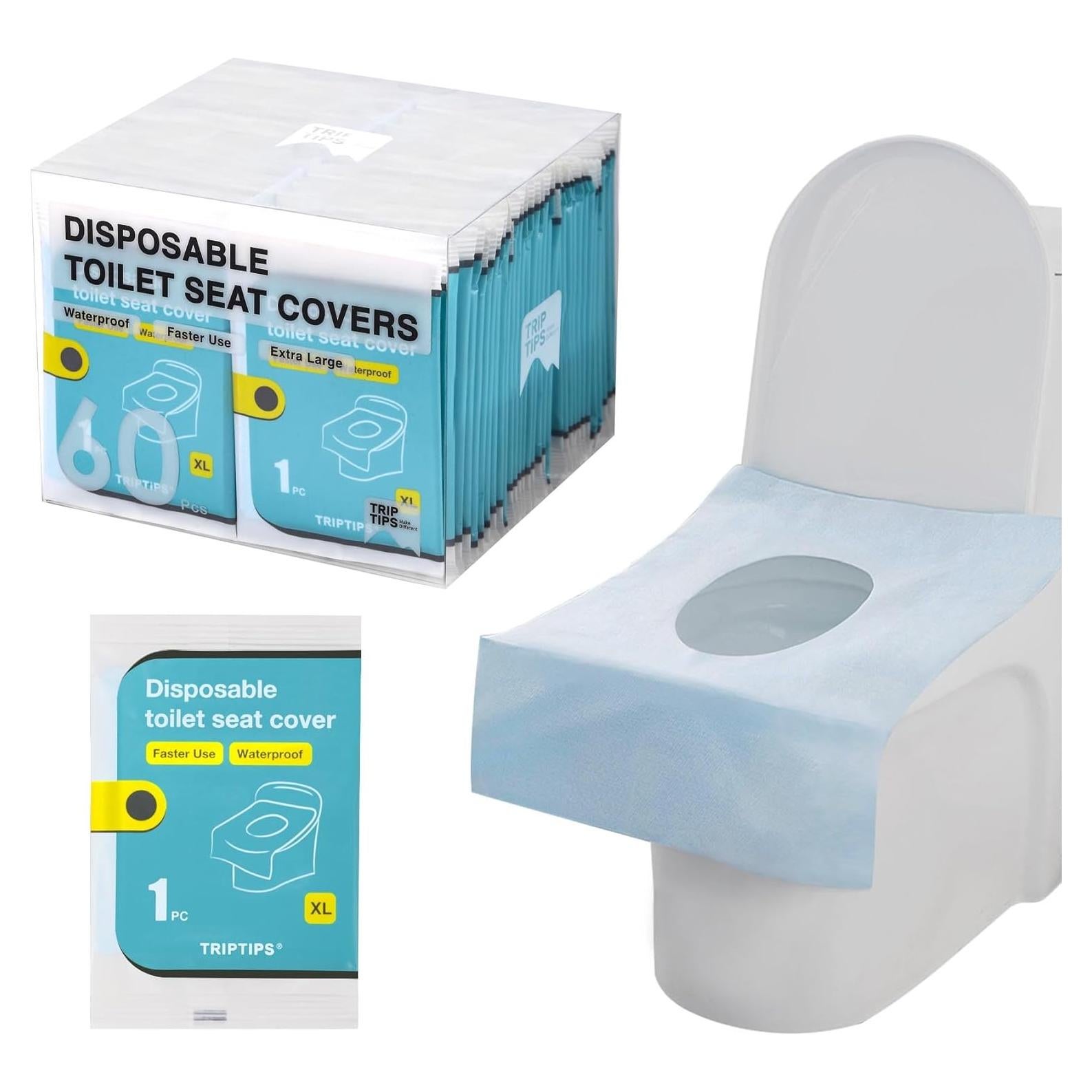 Cubiertas de Asiento de Inodoro Desechables TRIPTIPS 60 Unidades