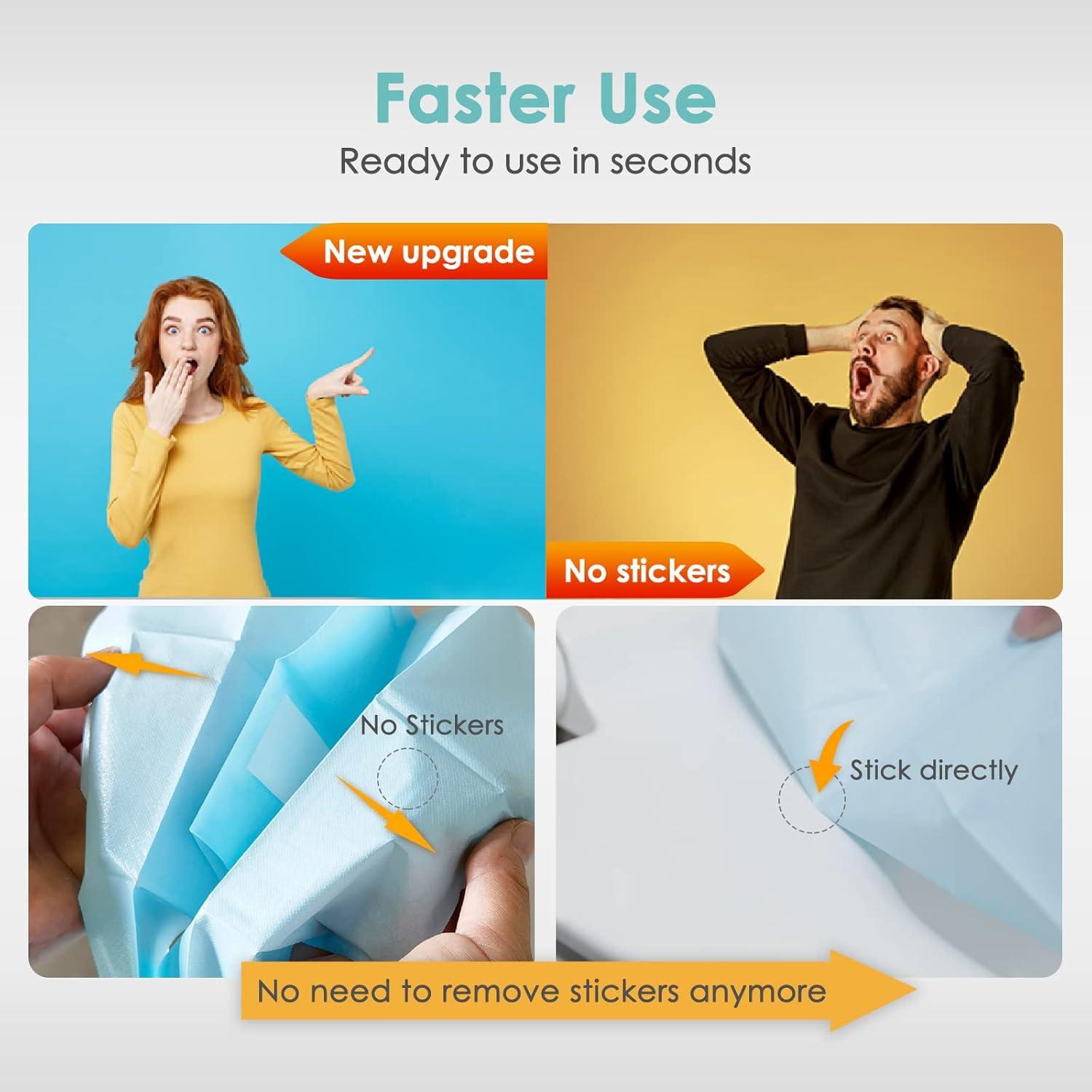 Cubiertas de Asiento de Inodoro Desechables TRIPTIPS 60 Unidades