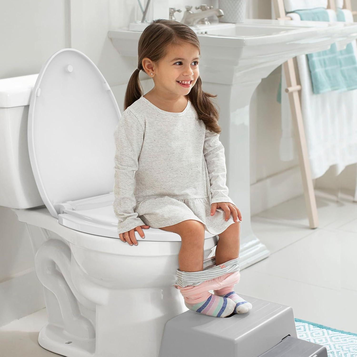 Asiento de Inodoro Alargado MUNNAR CR107 Blanco con Asiento Infantil