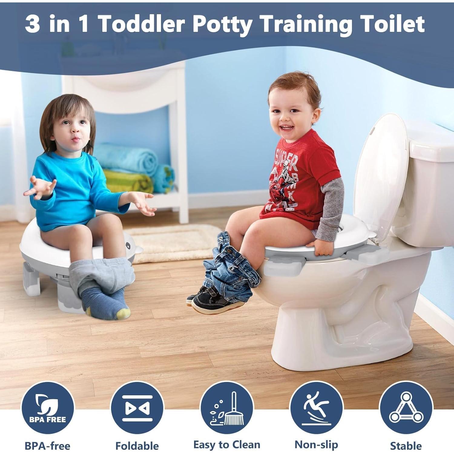 Orinal de Viaje Plegable fyylkj para Niños hasta 22.68 kg