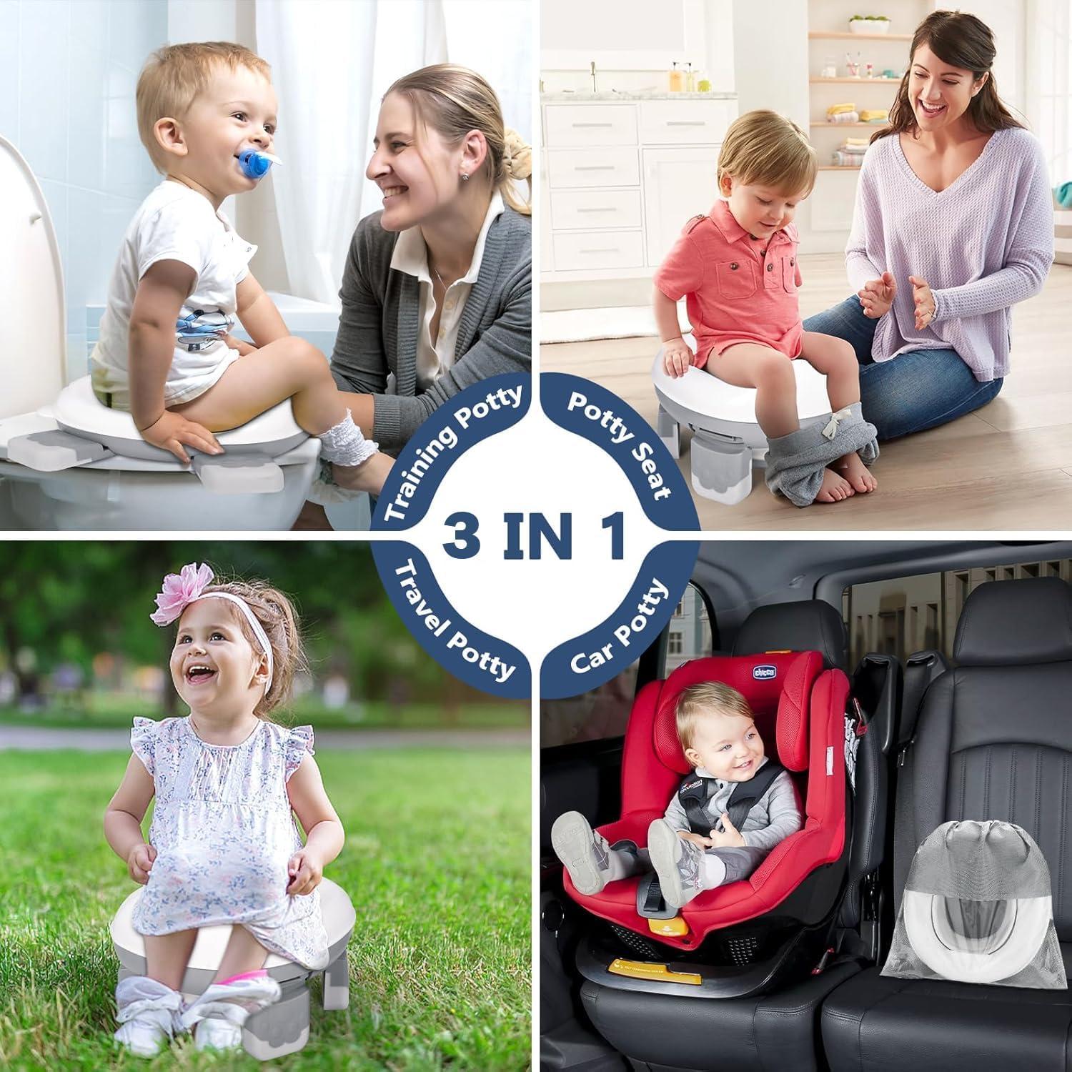 Orinal de Viaje Plegable fyylkj para Niños hasta 22.68 kg