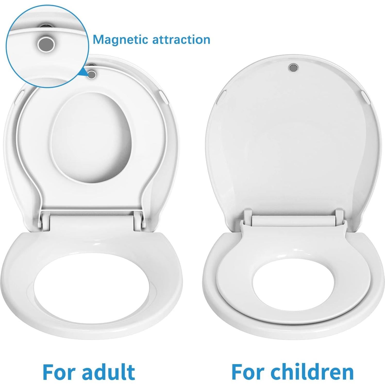 Asiento de Inodoro Redondo GarveeTech con Asiento Infantil Blanco