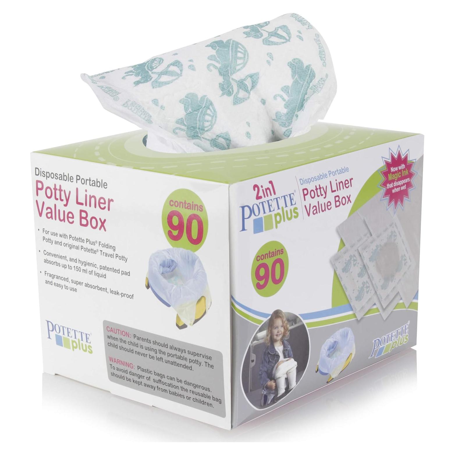 Forros Desechables para Asiento de Baño Kalencom Potette Plus - 90 Unidades