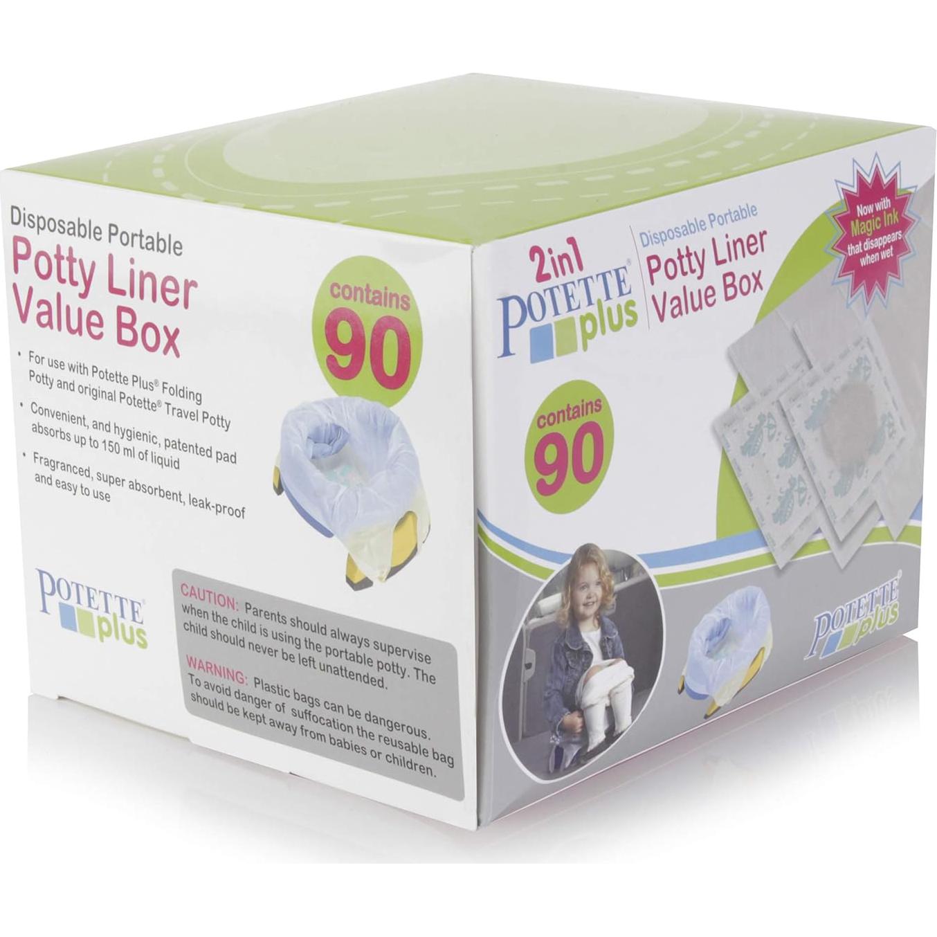 Forros Desechables para Asiento de Baño Kalencom Potette Plus - 90 Unidades