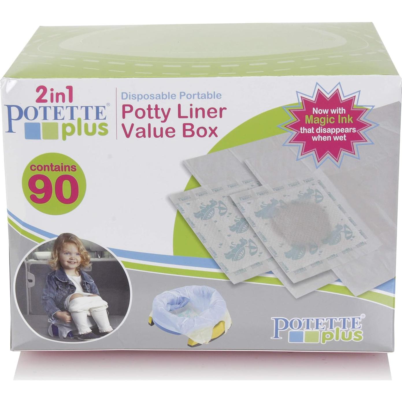 Forros Desechables para Asiento de Baño Kalencom Potette Plus - 90 Unidades